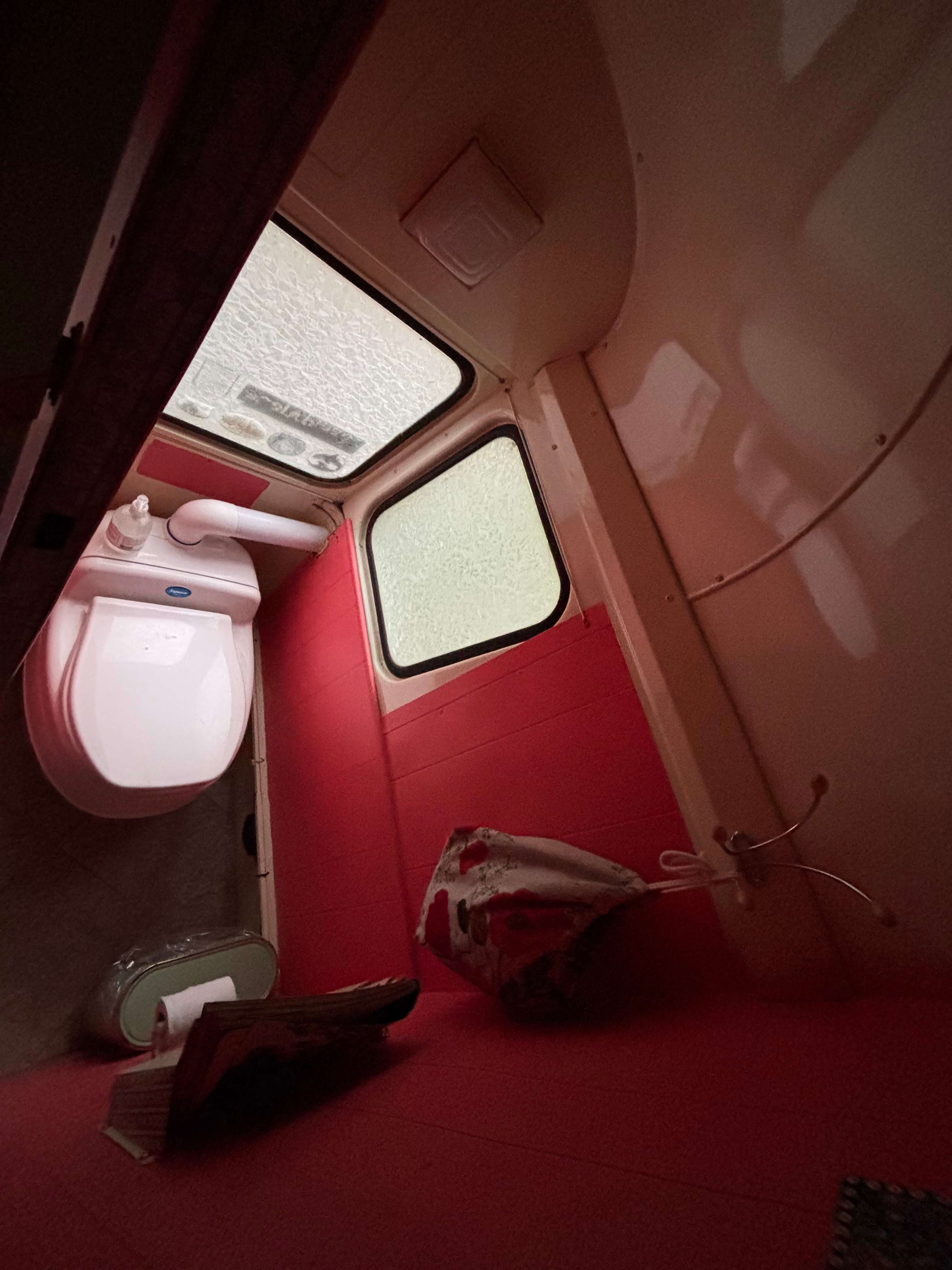 In keeping with our goal to be environmentally friendly, we have a compostable toilet.