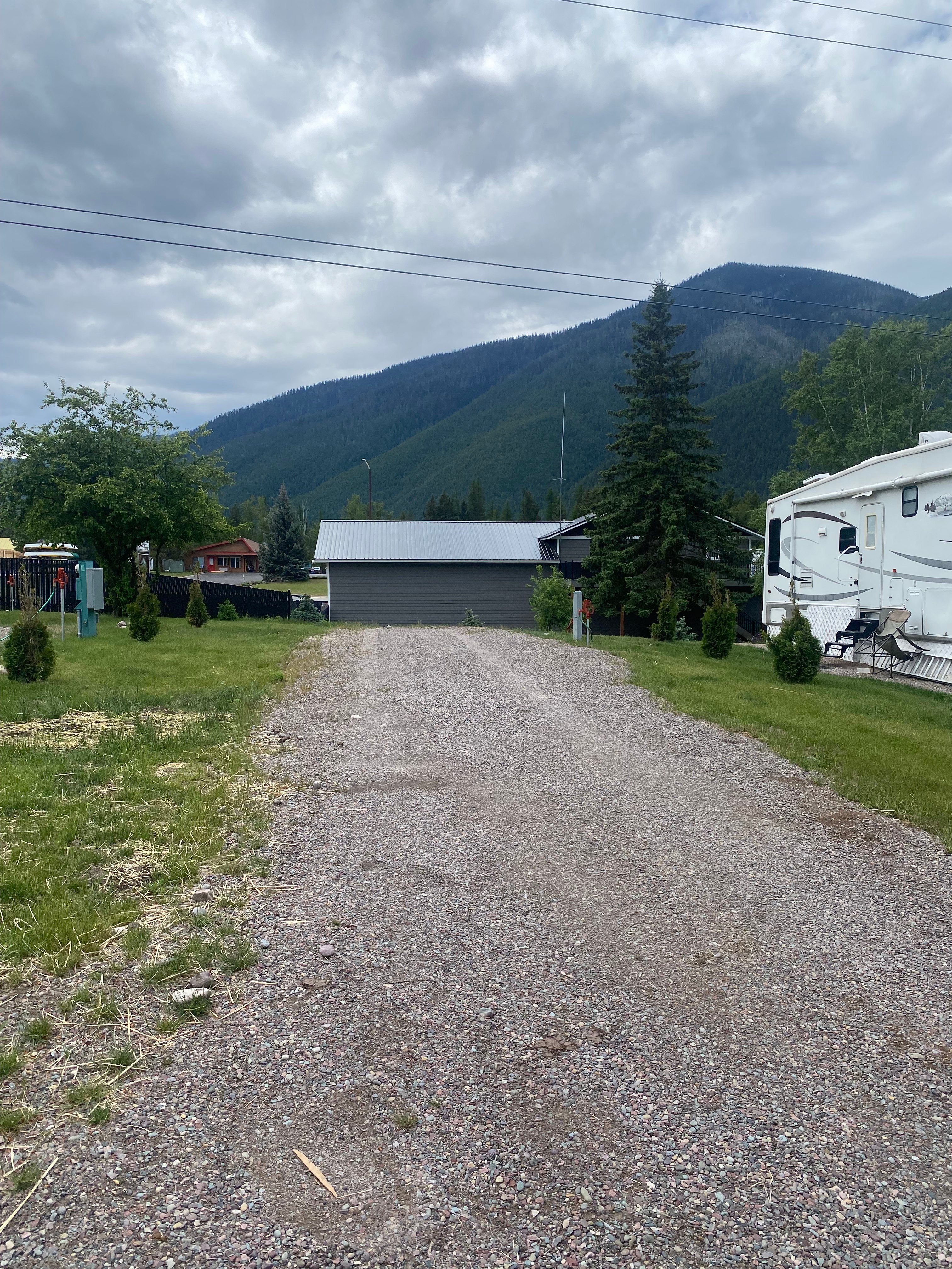 Hungry Horse RV pad near Glacier NP