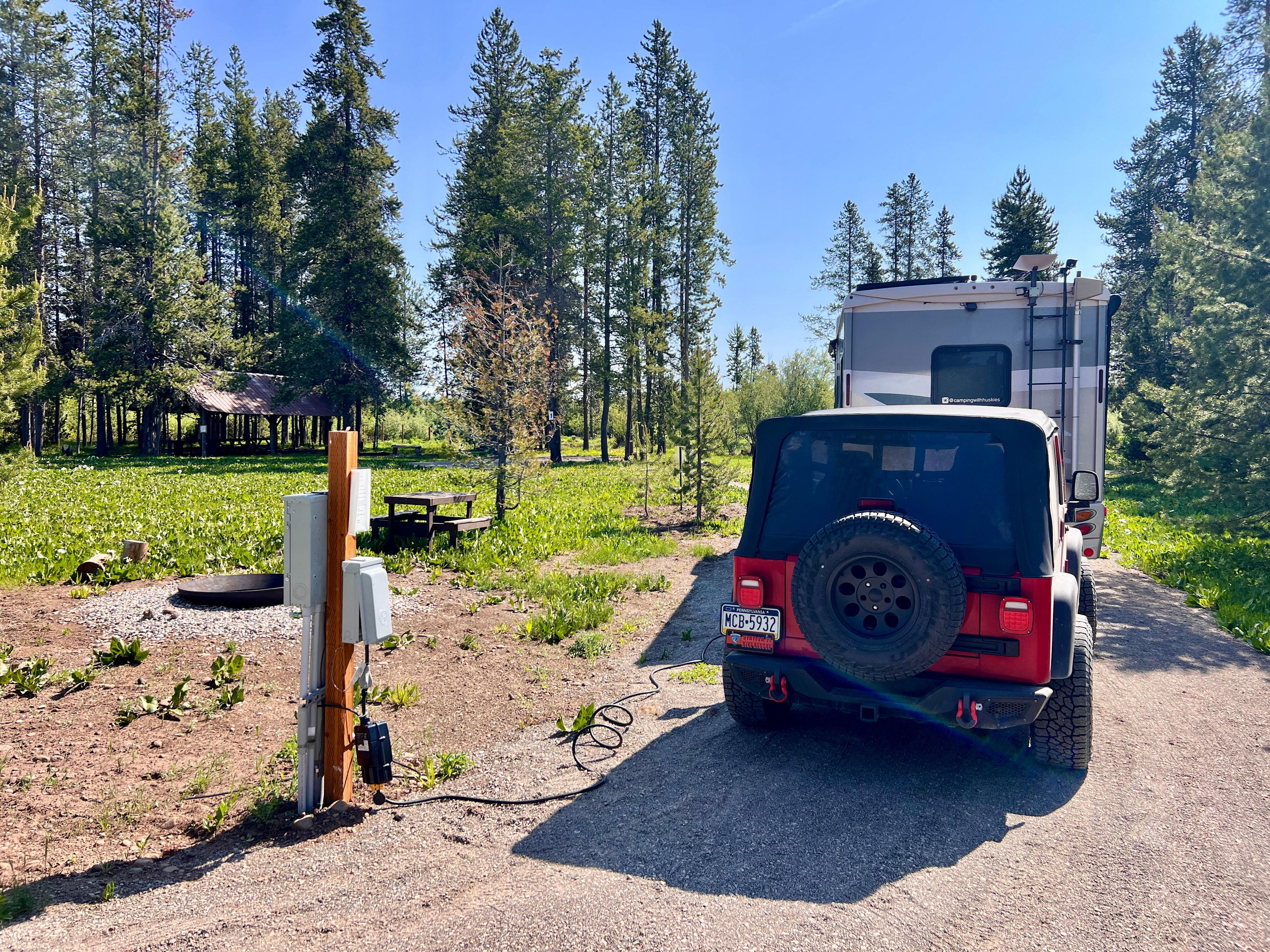Our site's electrical hookup.
