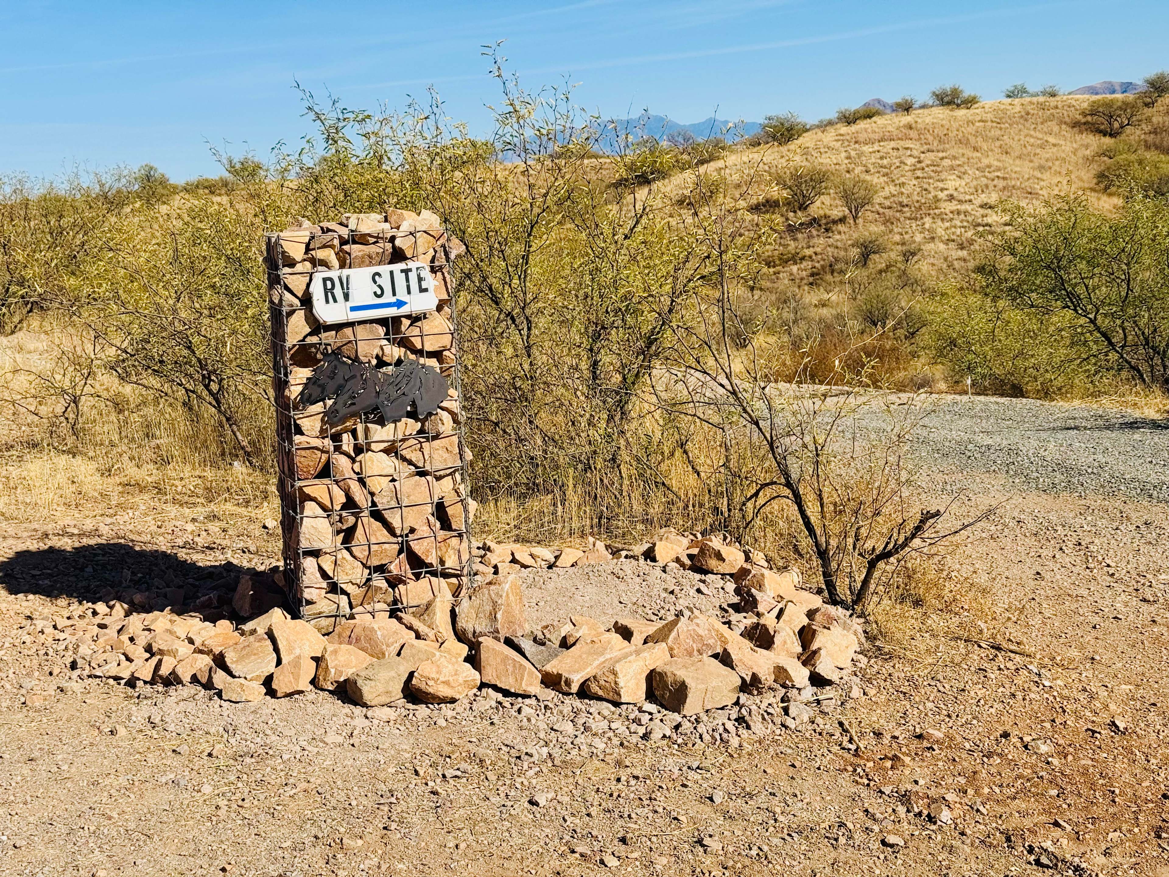 RV site entrance 