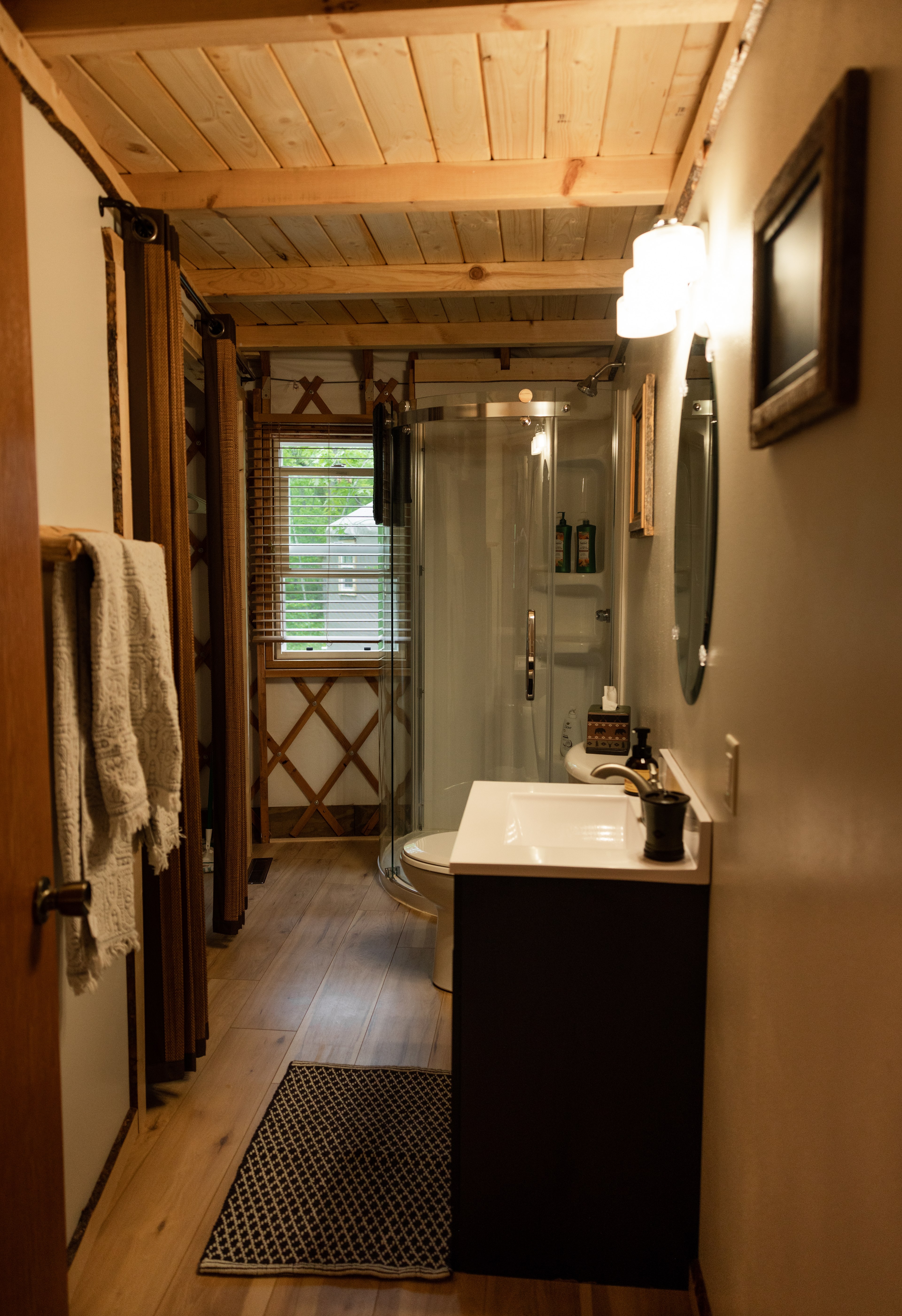 'Driftwood' Year Round Yurt + Sauna