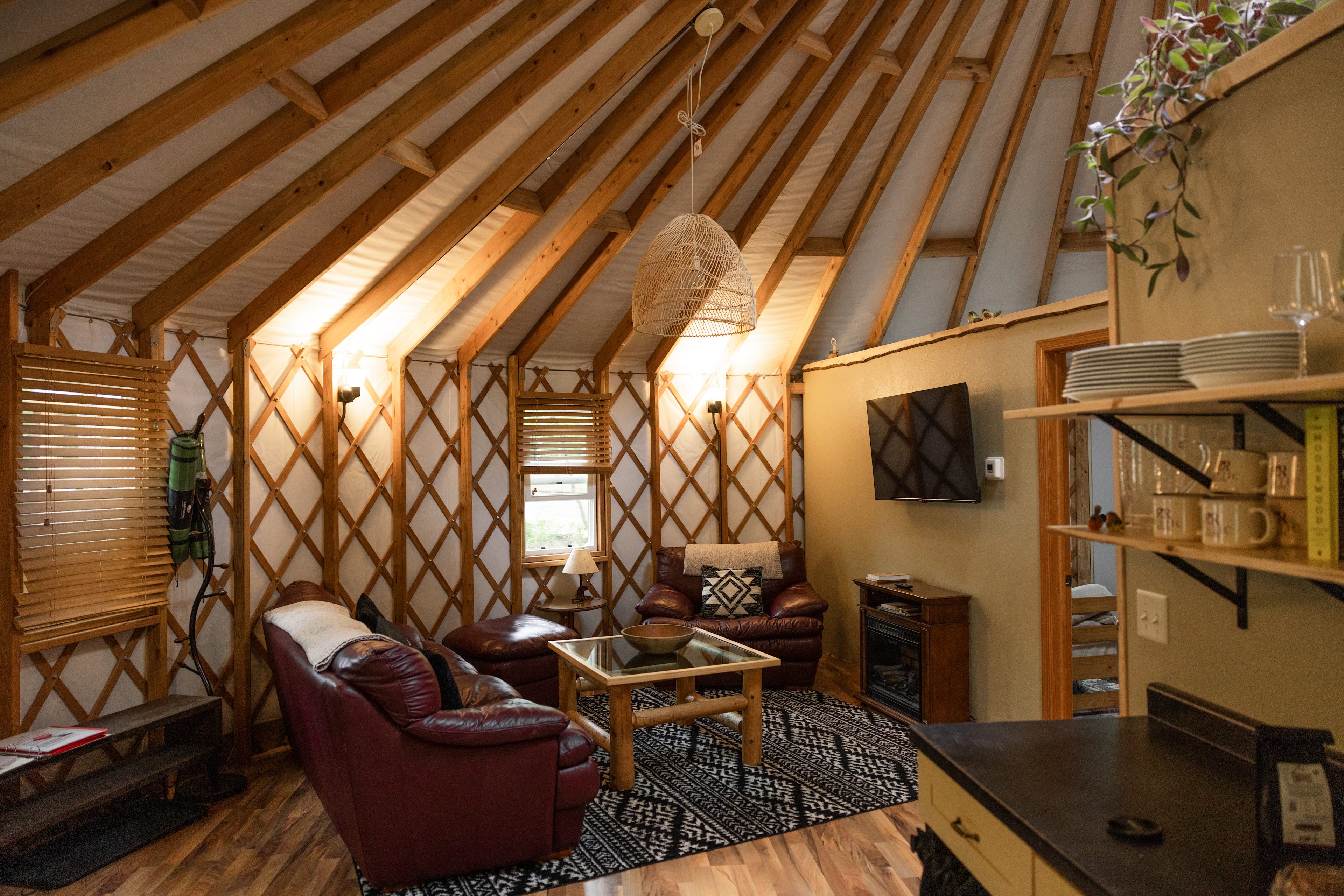 'Driftwood' Year Round Yurt + Sauna