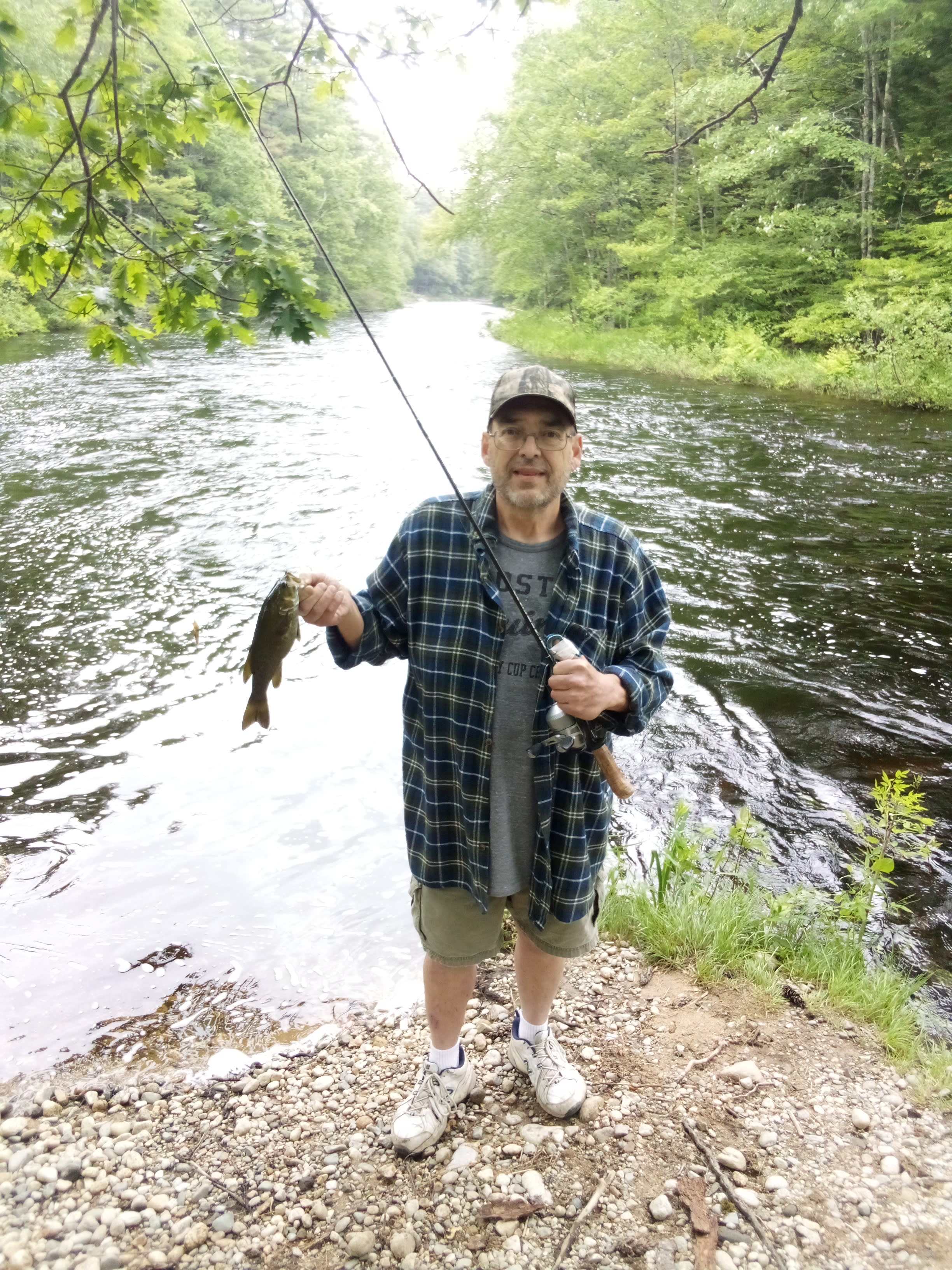 Sharon caught this fish but I got the picture!