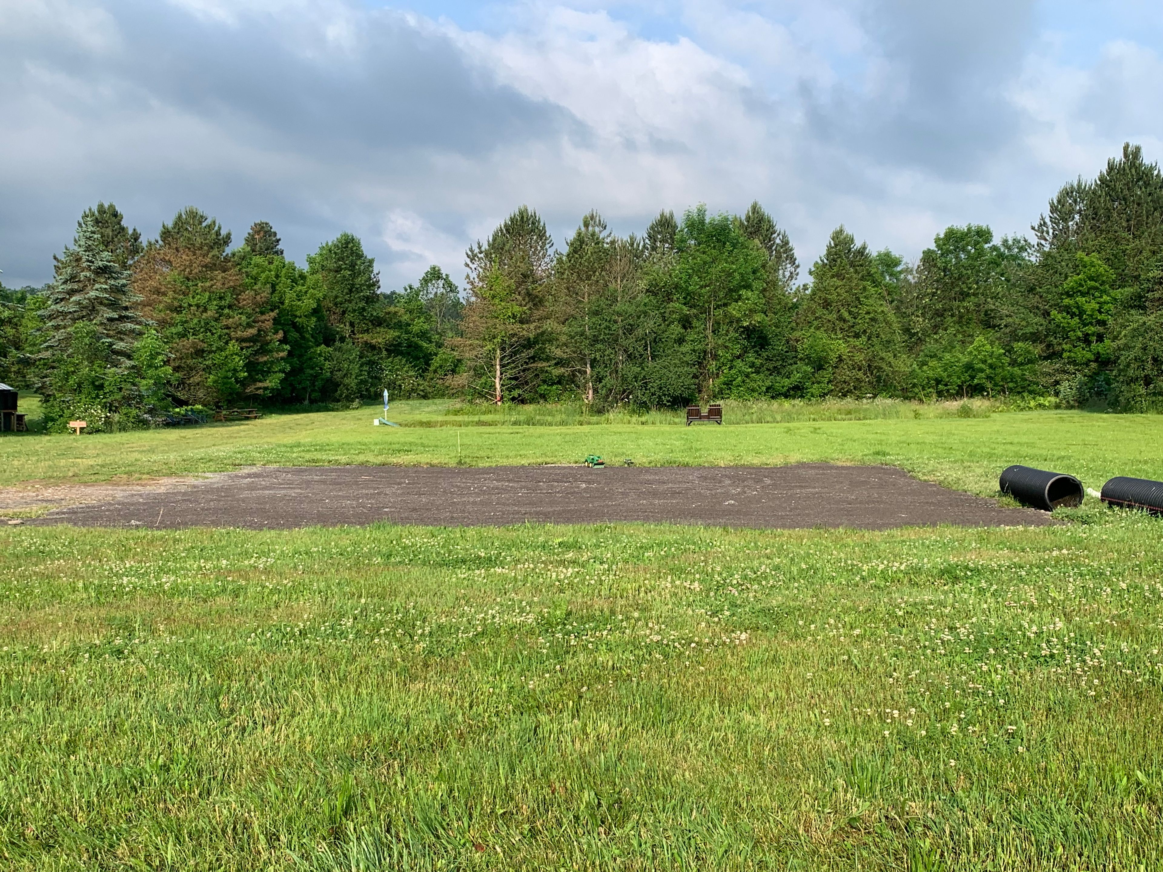Stone pad to park 40 ft RV 