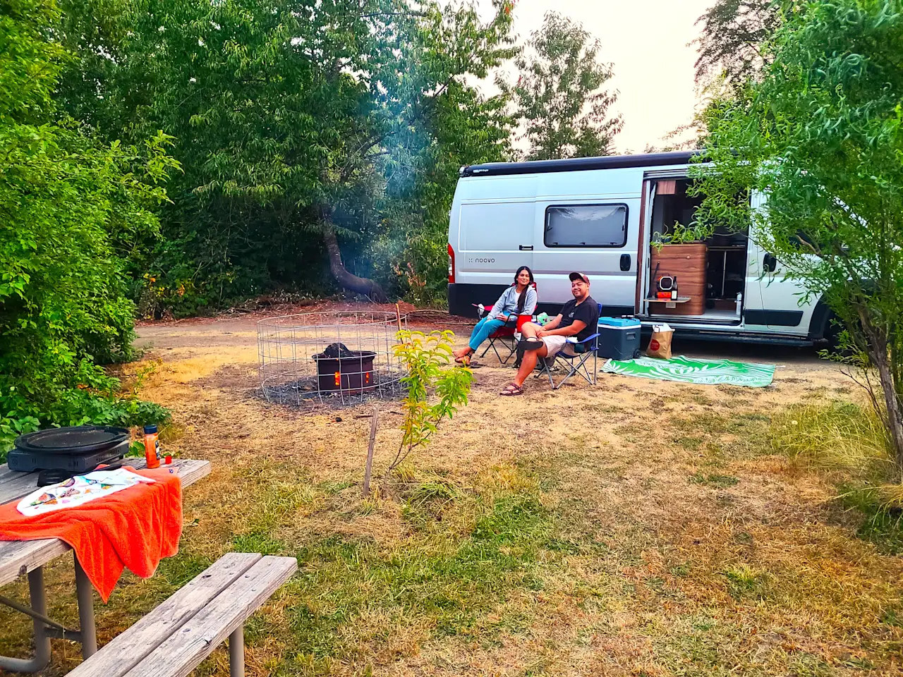 RV Tent Camping near River