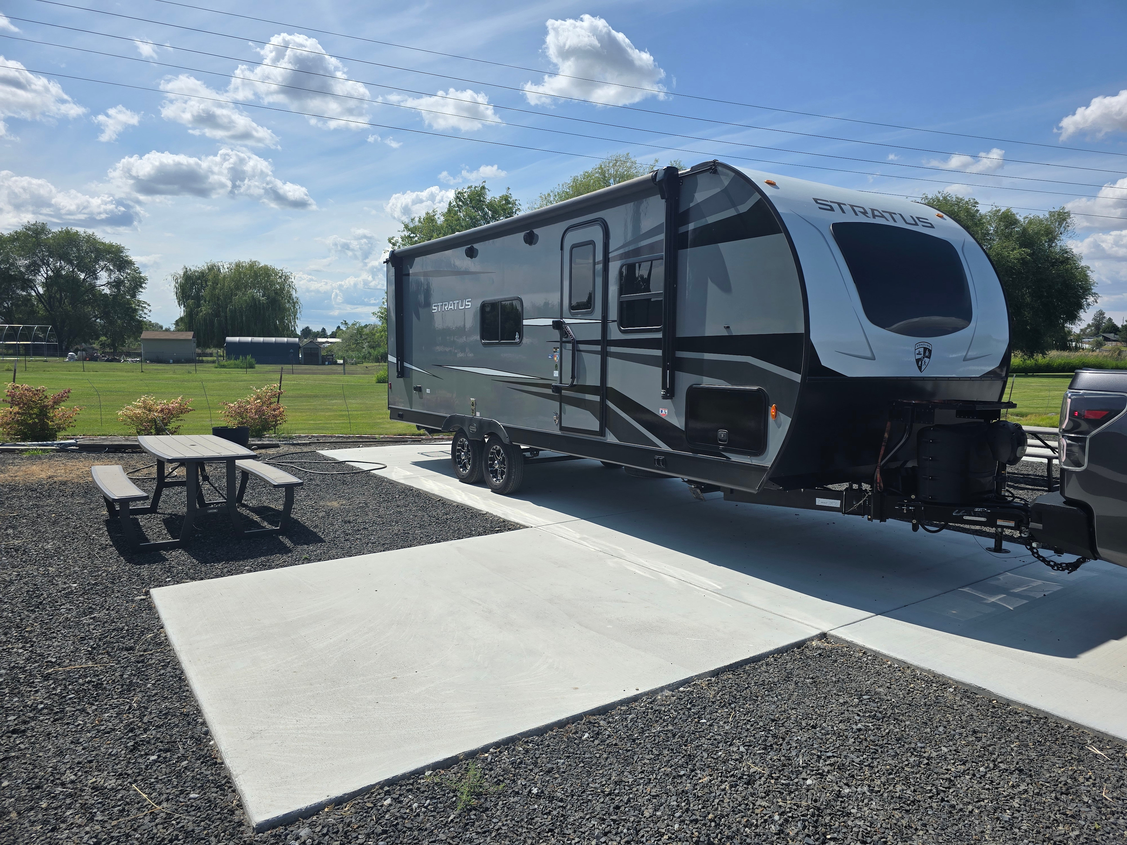 Nice pads to park on and hang out around