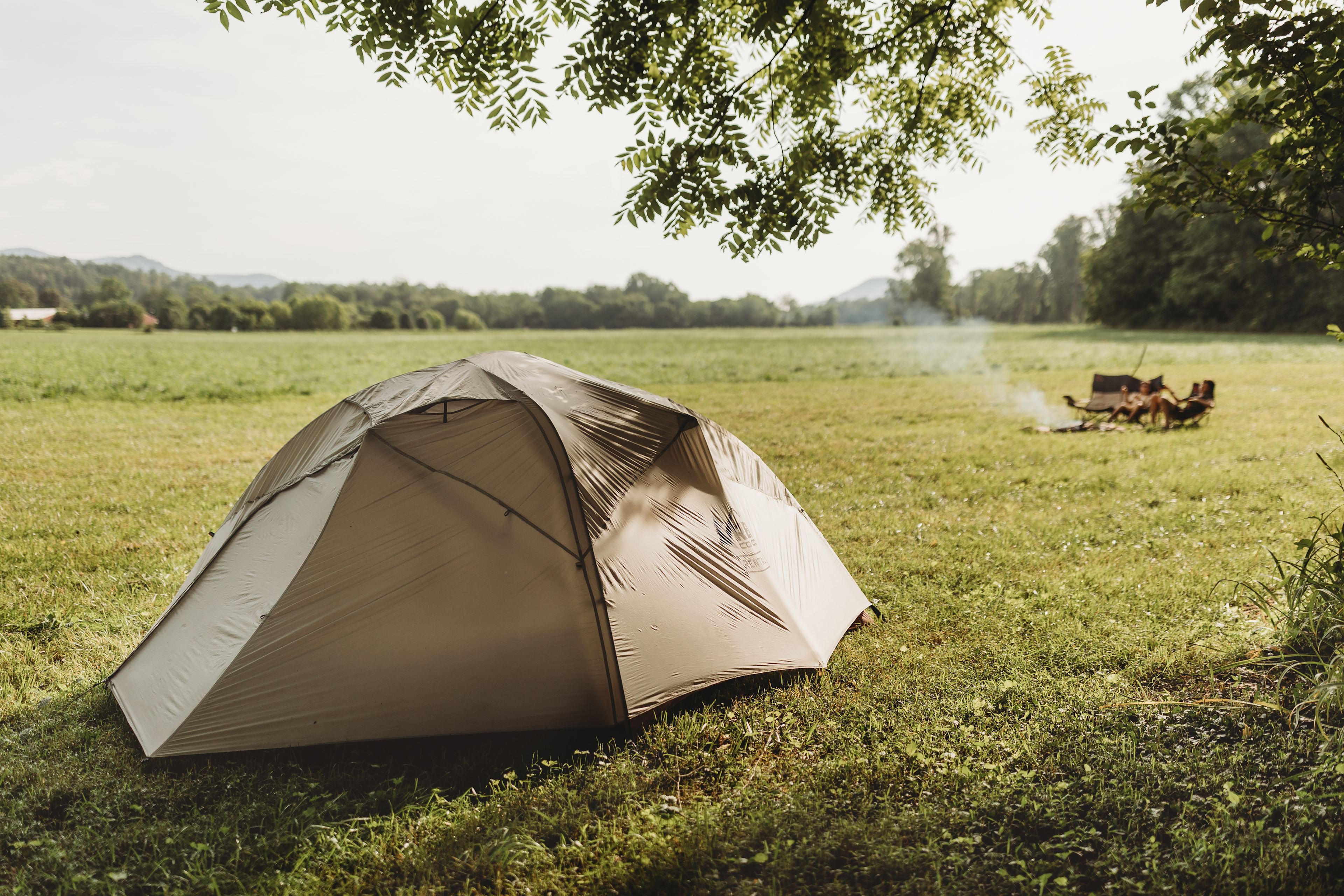 Many great spots to pitch a tent, but we chose this one.