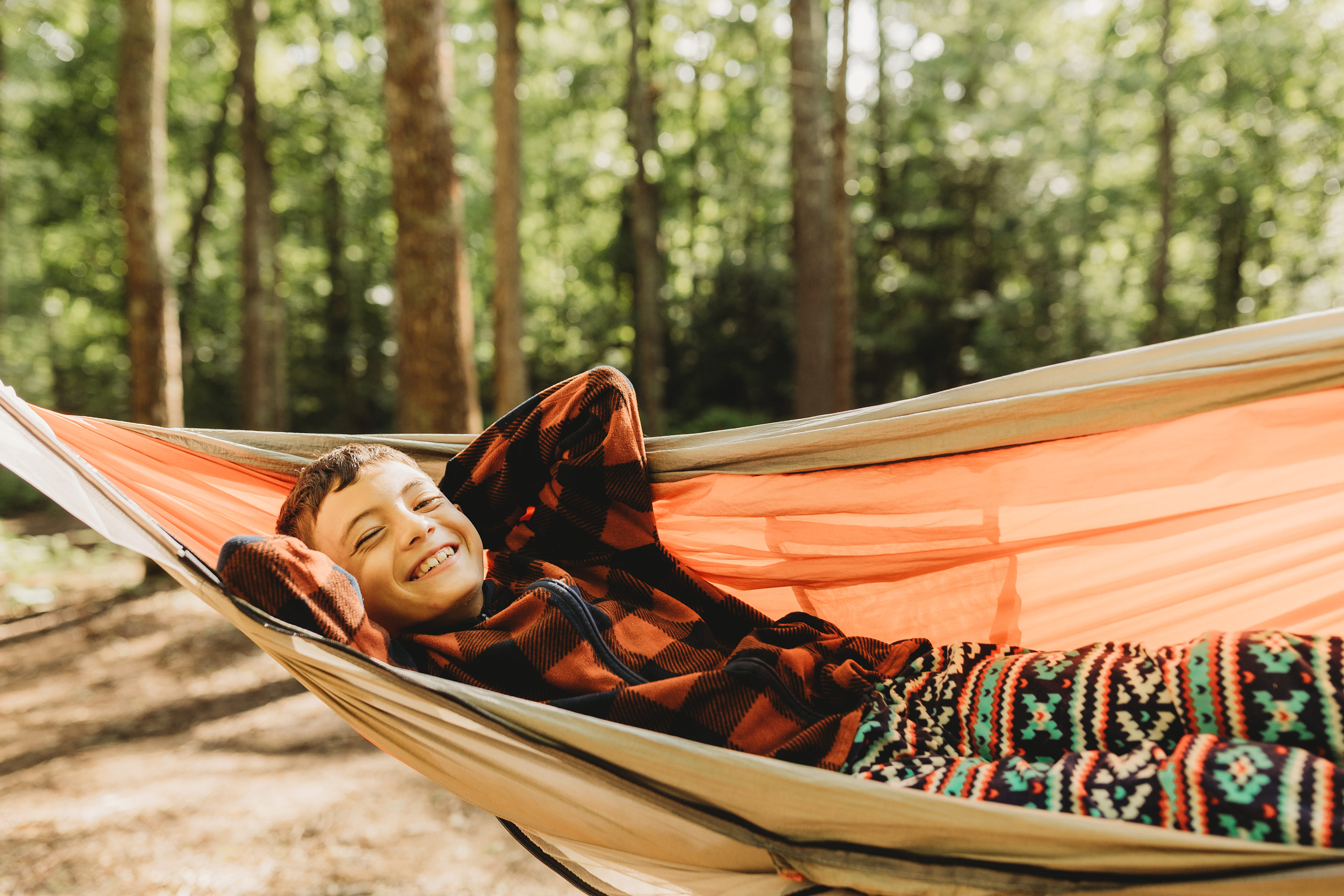 We loved relaxing in the hammock.