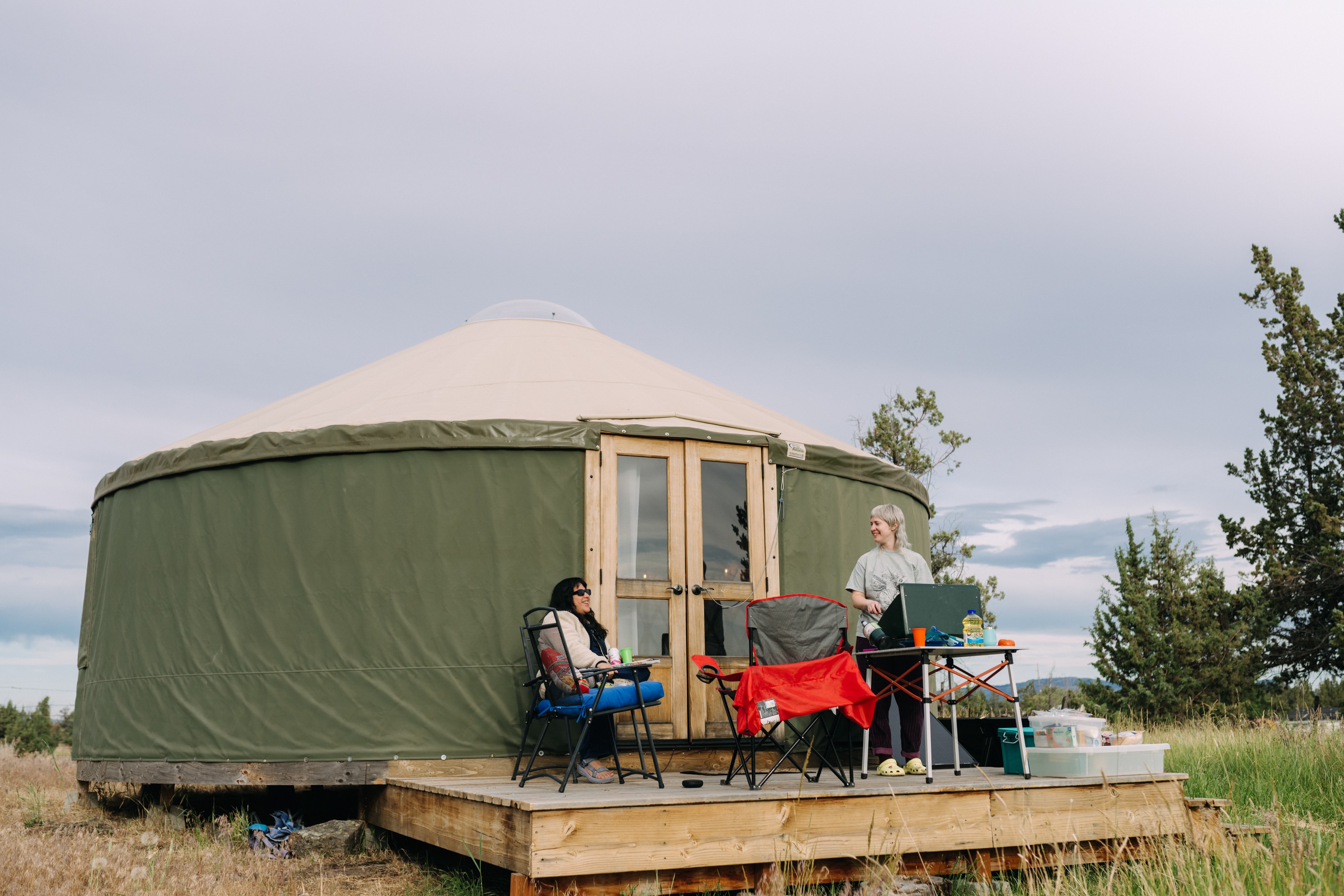 We loved hanging on the front porch.