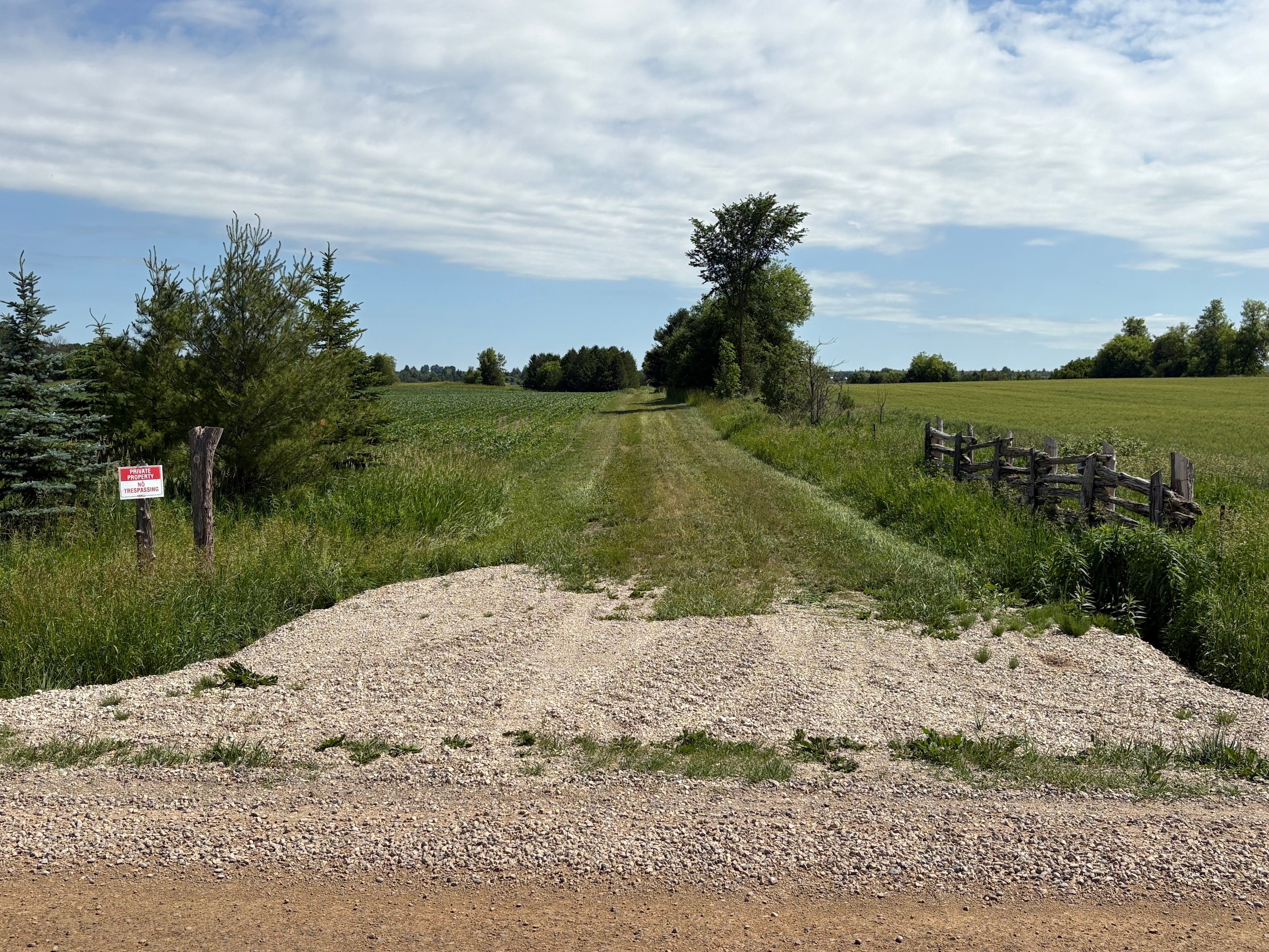 Entrance to the field. 