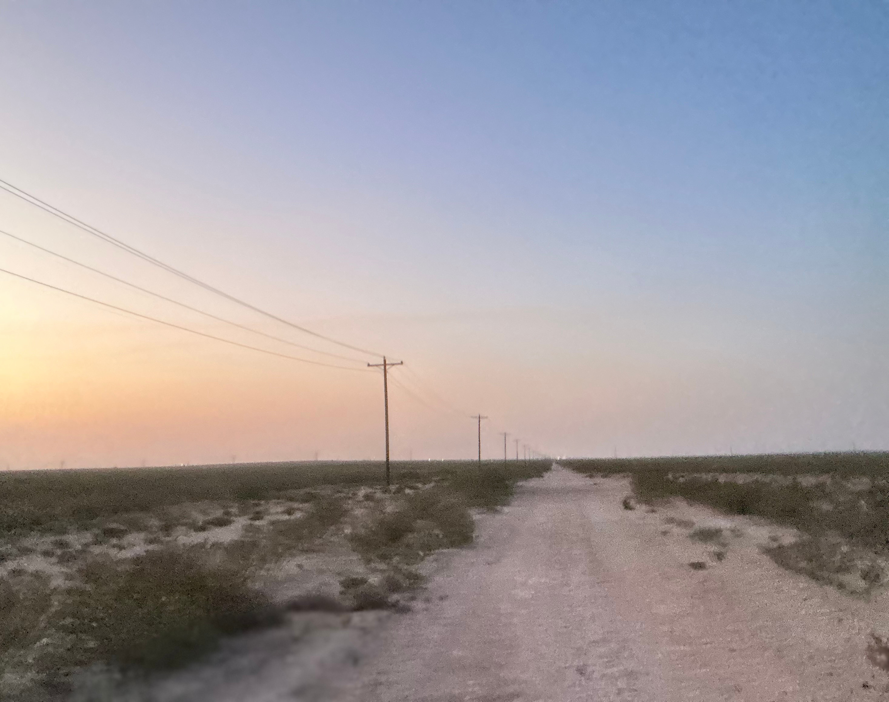 “Sunset views over the wide open roads of Loving County — pure peace, privacy, and West Texas charm.”