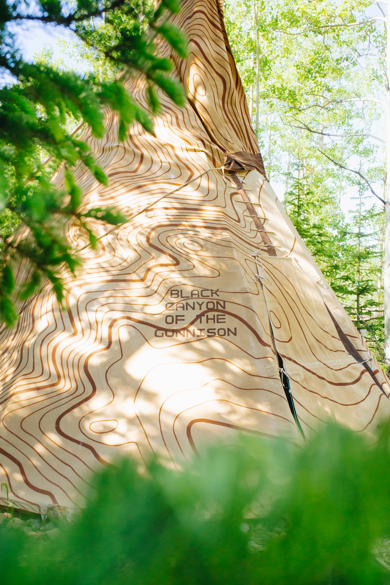 Side view of the Tipi