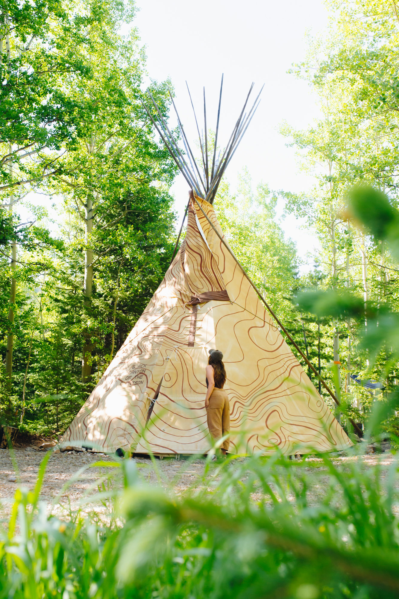 Front view of the Tipi- very large!