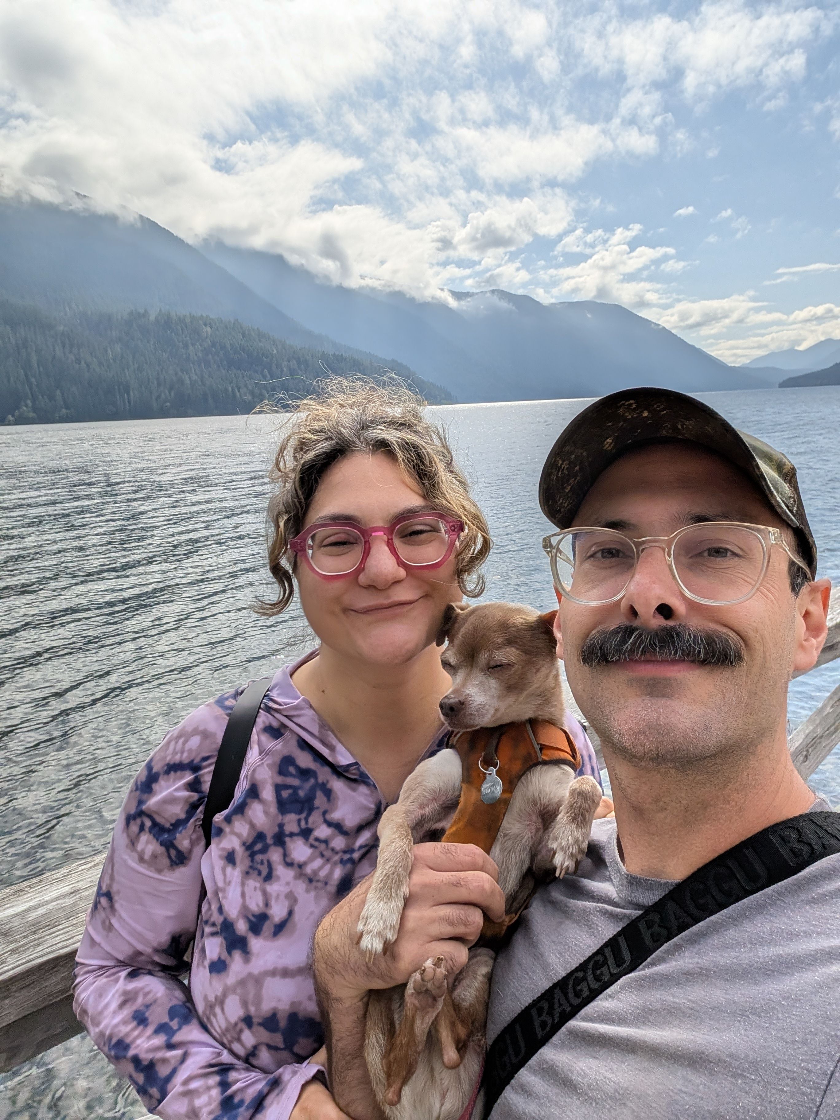 At Lake Crescent, a short drive from camp