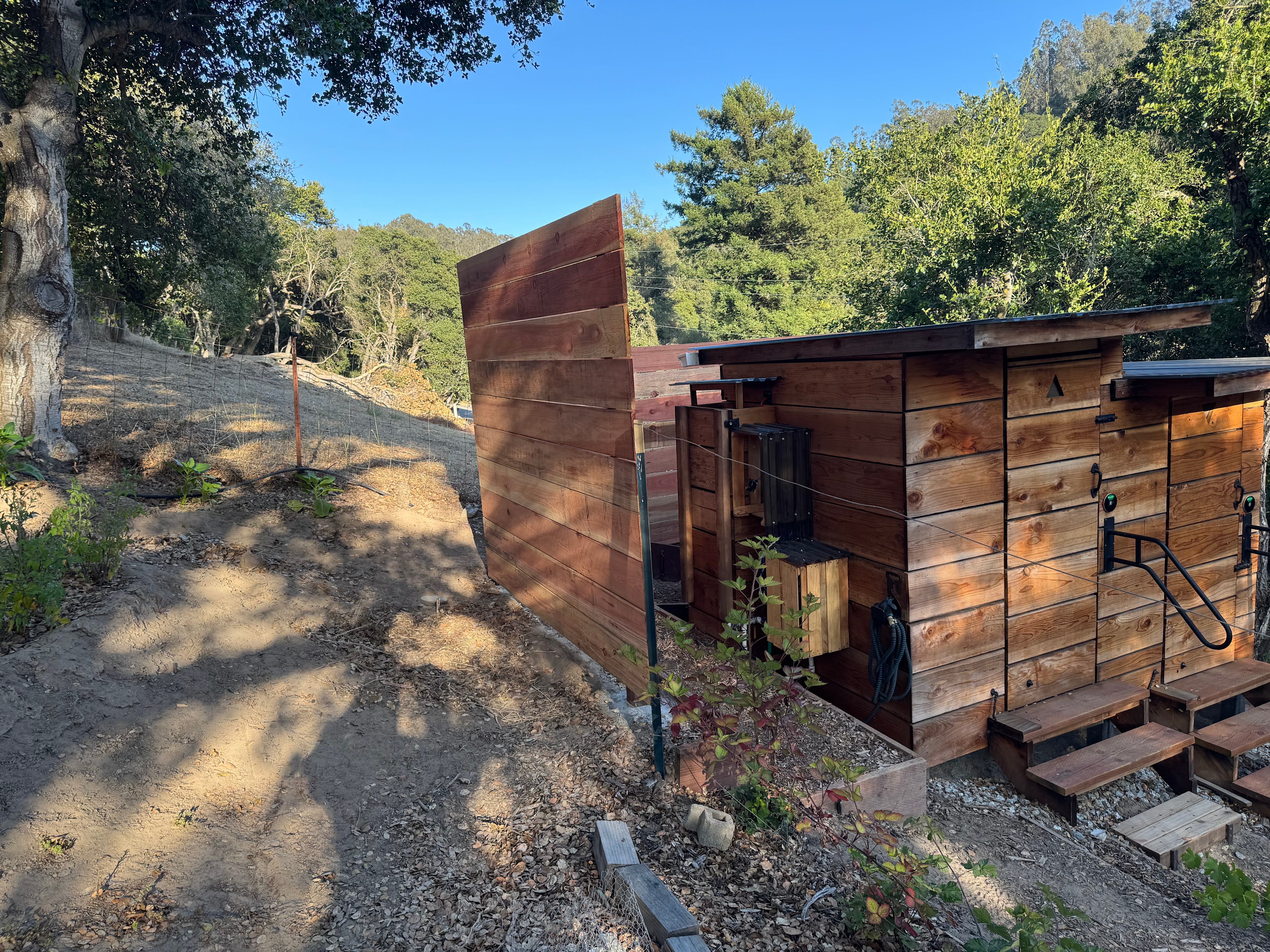 Privacy Fence = Filtered Water - Shower - Bathroom