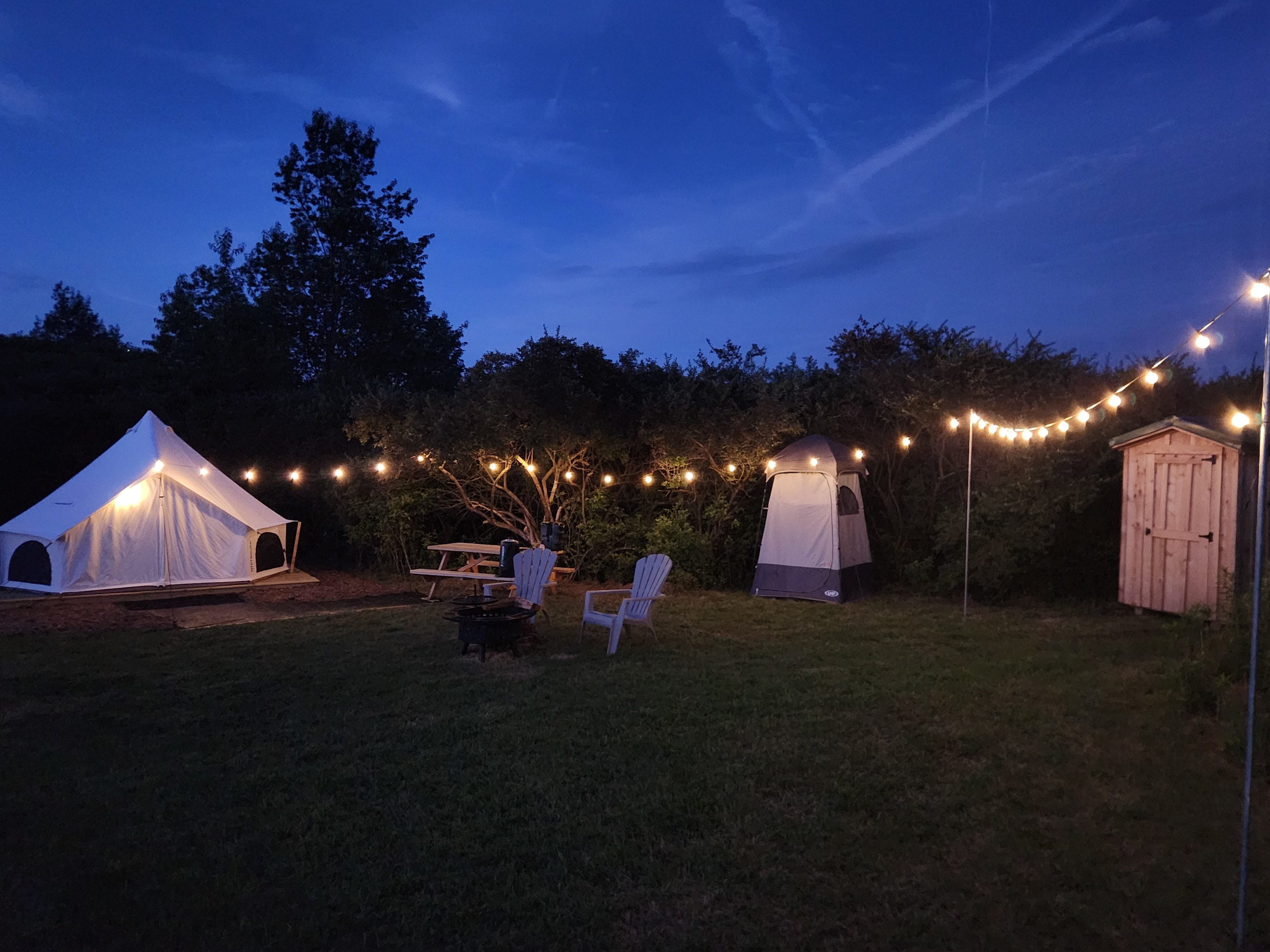 Overgrown Ridge Camp By Letchworth