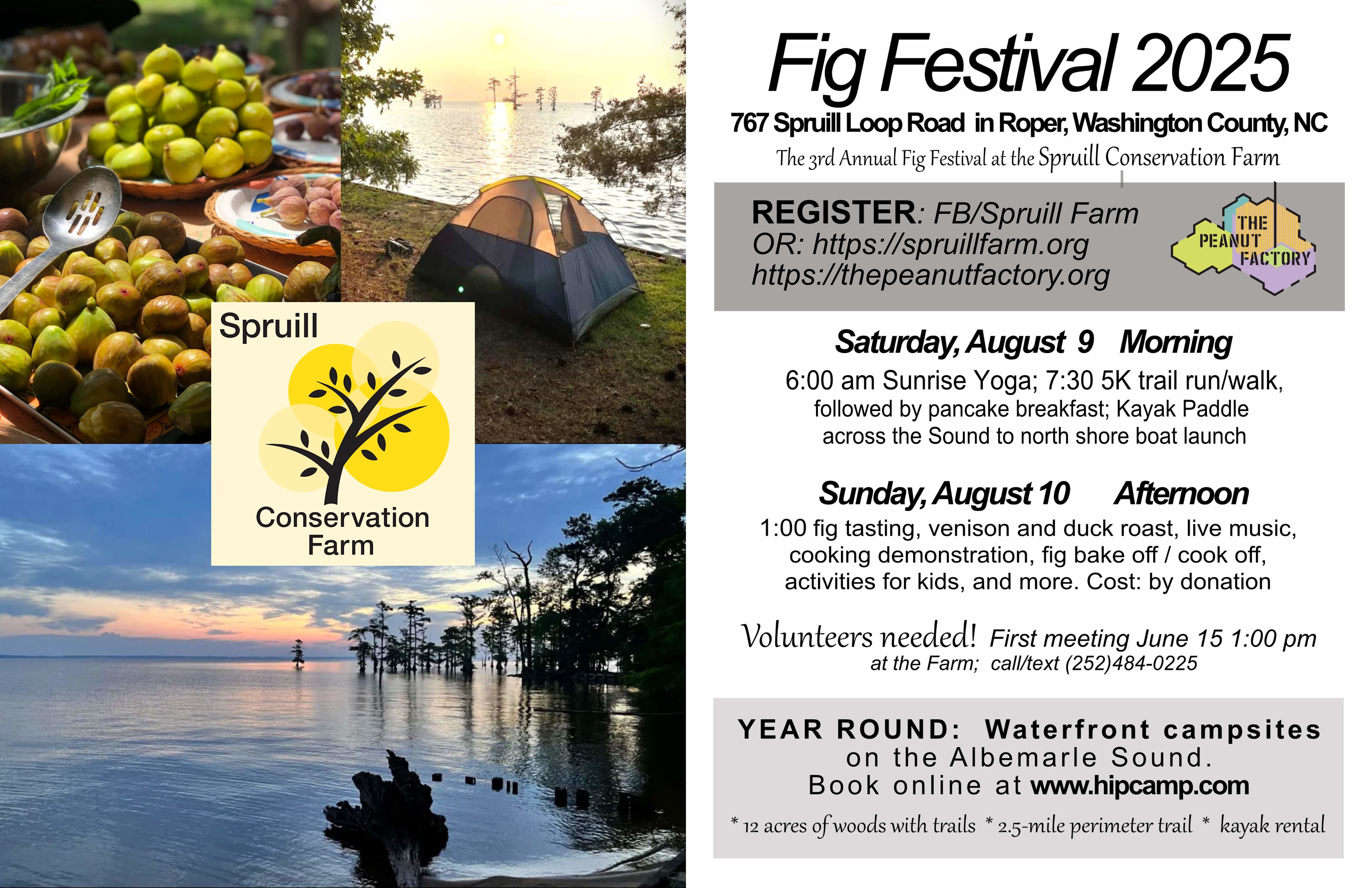 Would you like to volunteer with us at this event? August 9 and/or August 10. Free camping for volunteers. Email julia (at) thepeanutfactory.org  