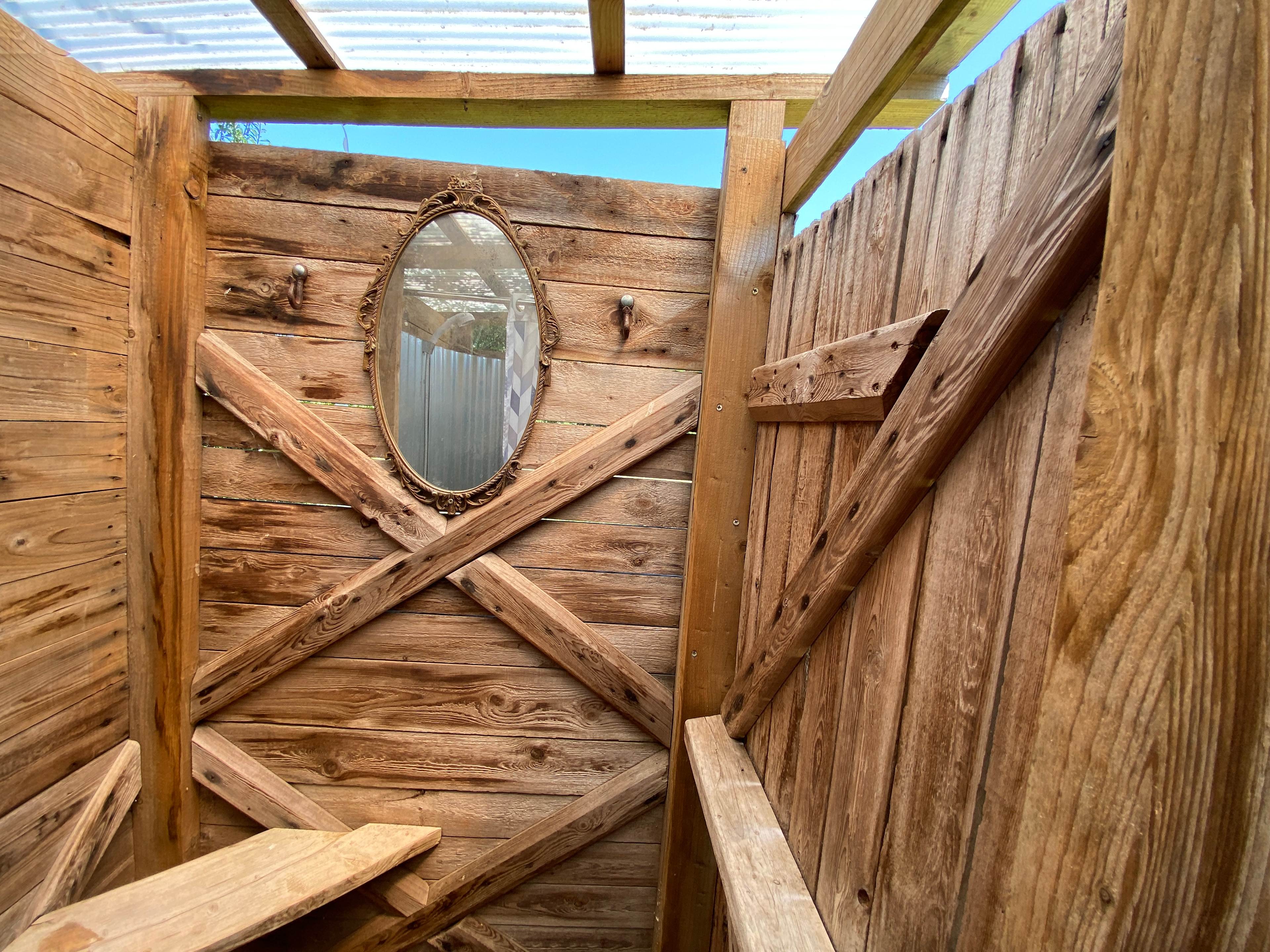 The shower hut