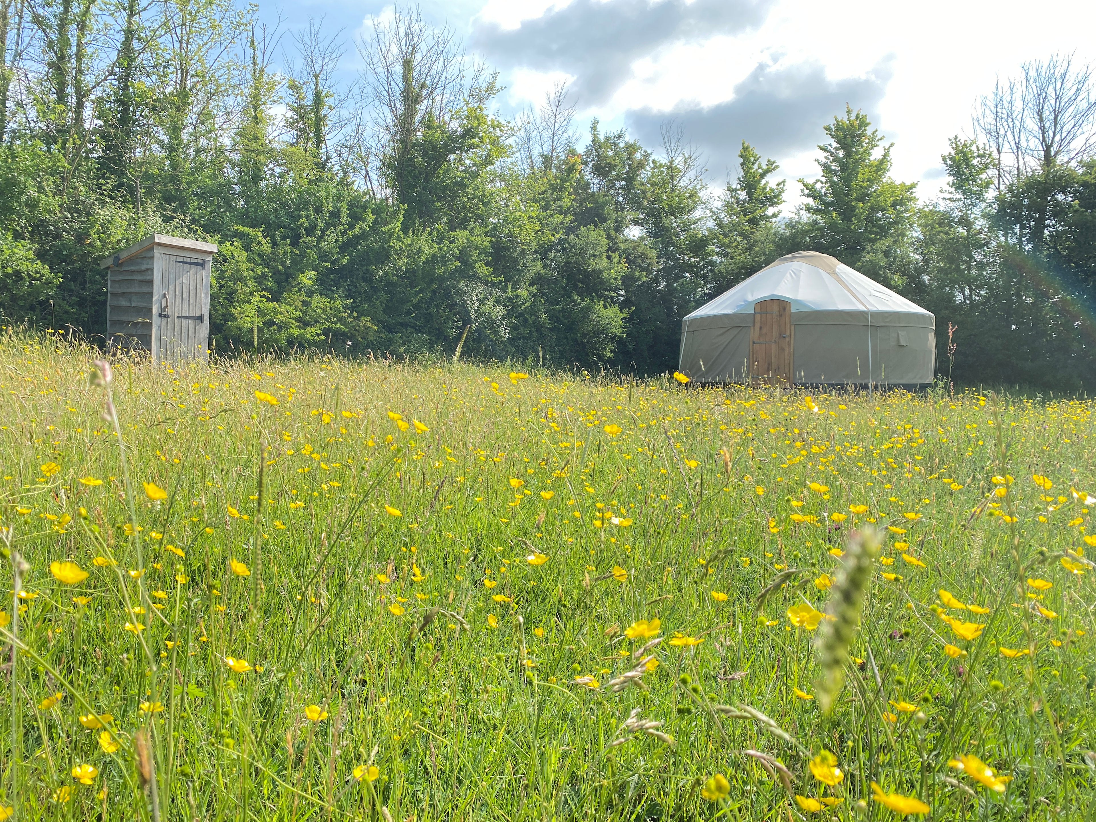 The Yurt and composting toilet - Prime Farm