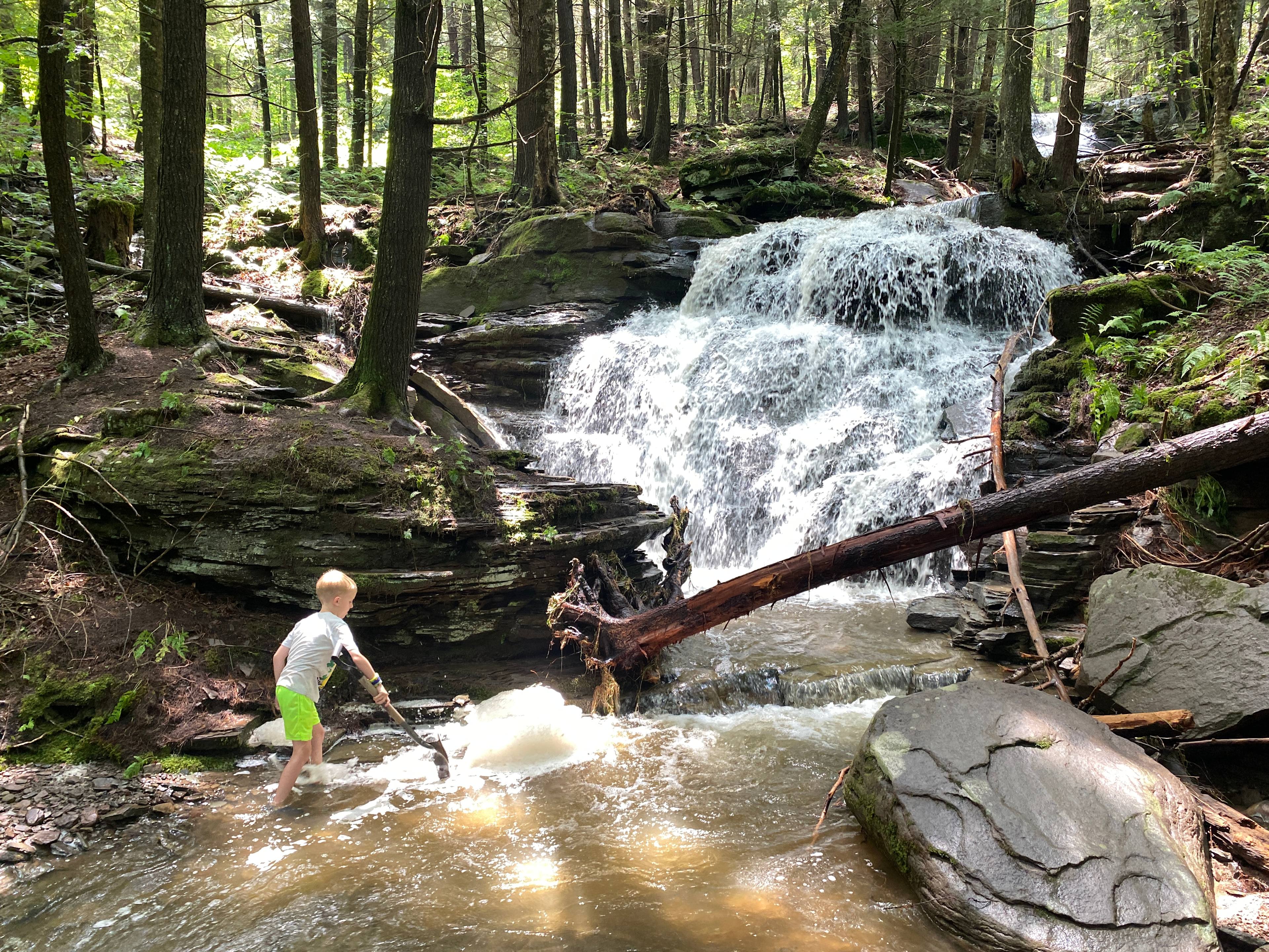 Bathe, cool off, meditate or splash around in countless waterfalls and wading pools that wind hundreds of feet up the mountain. 