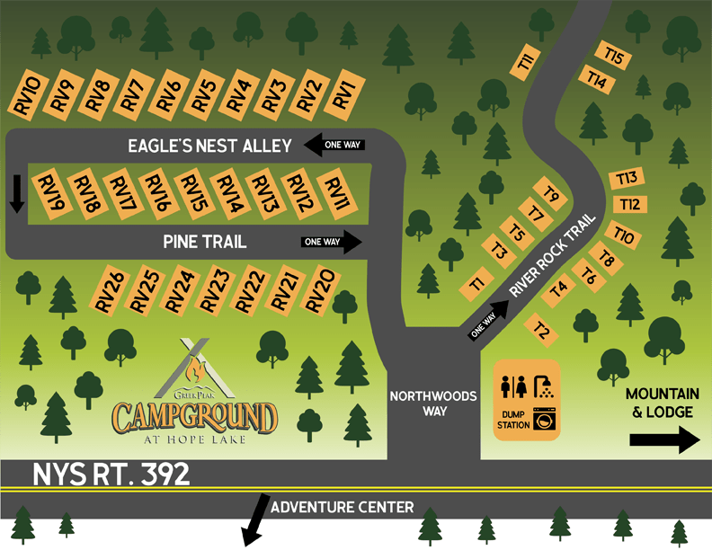 Greek Peak Campground At Hope Lake