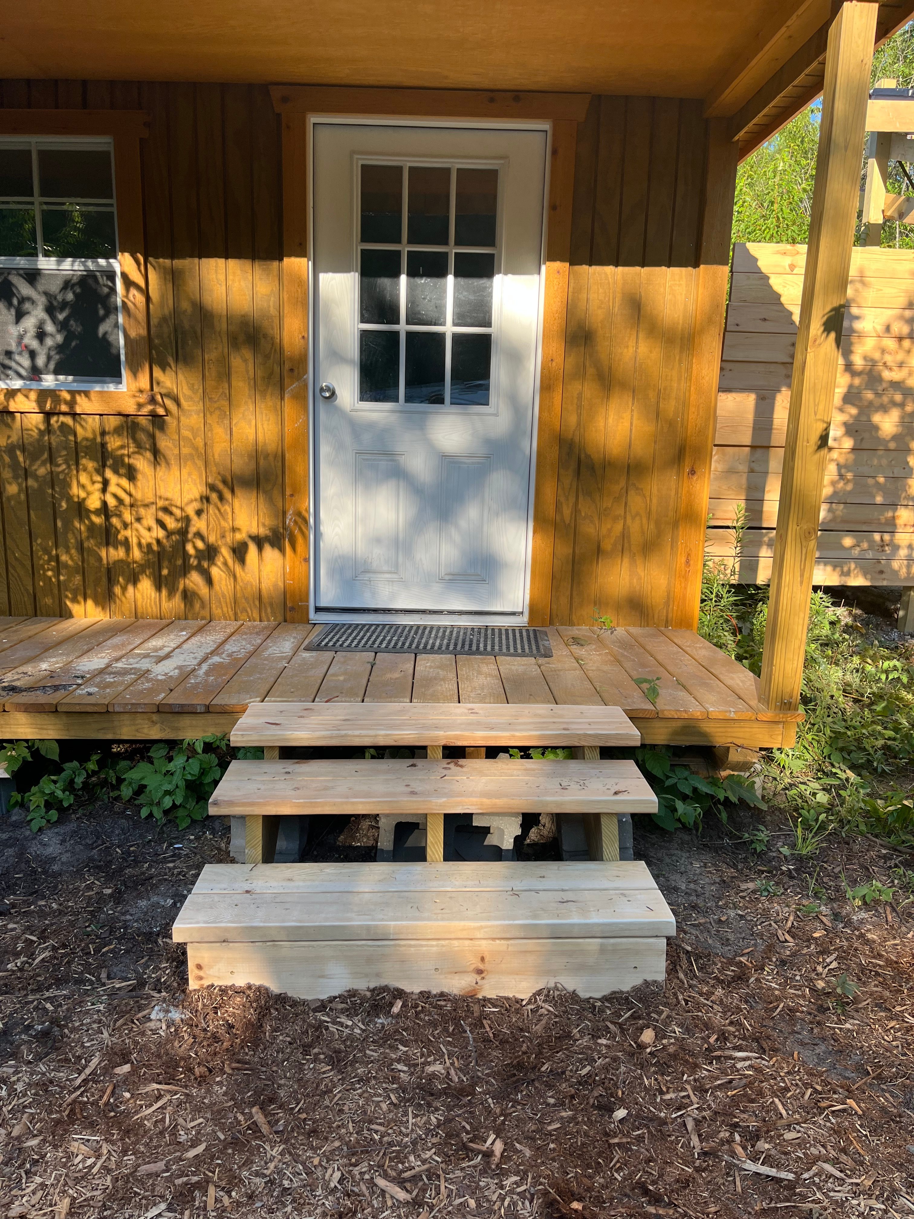 Entrance to the cabin.