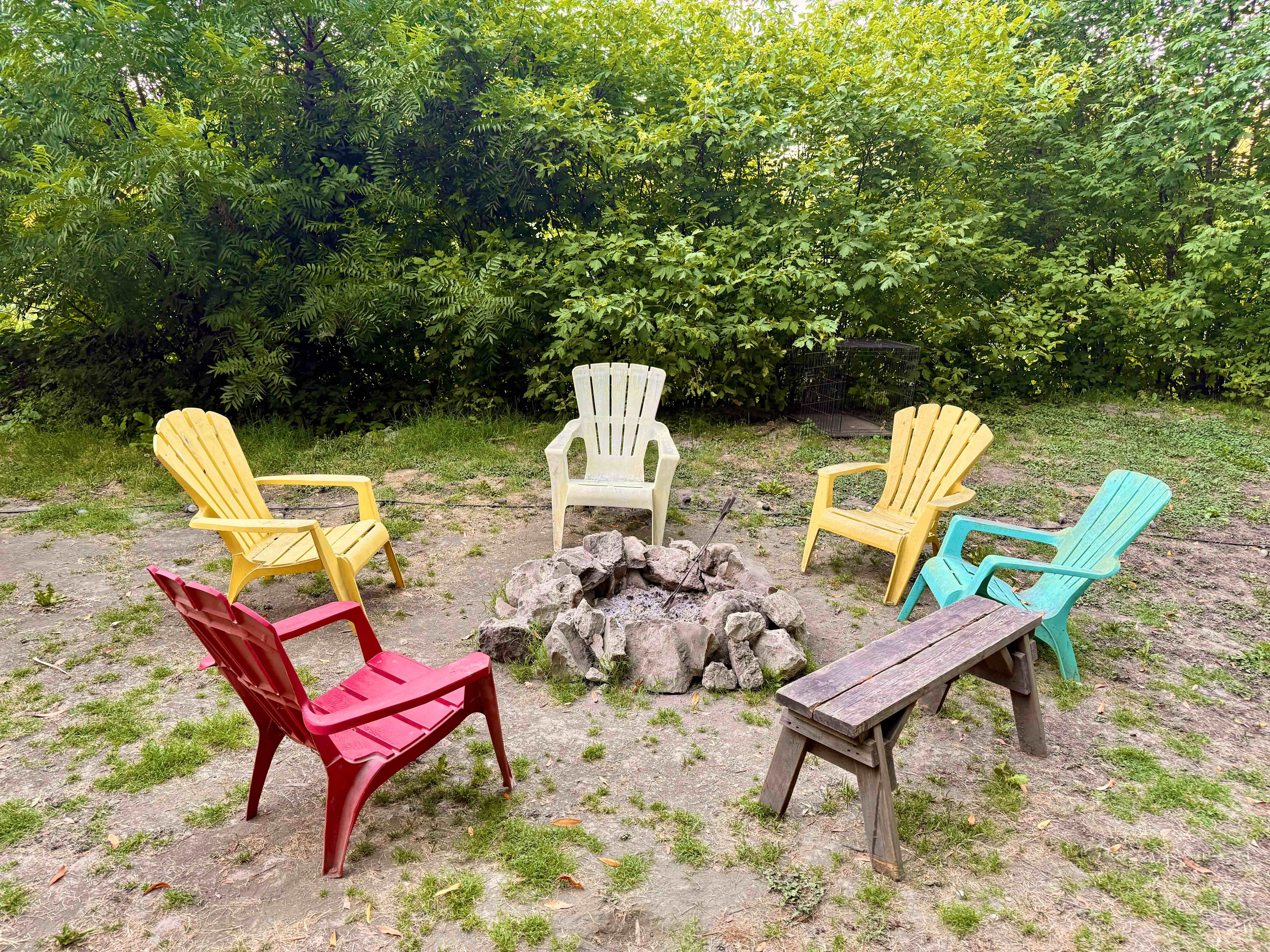 Fire pit at Tier 2