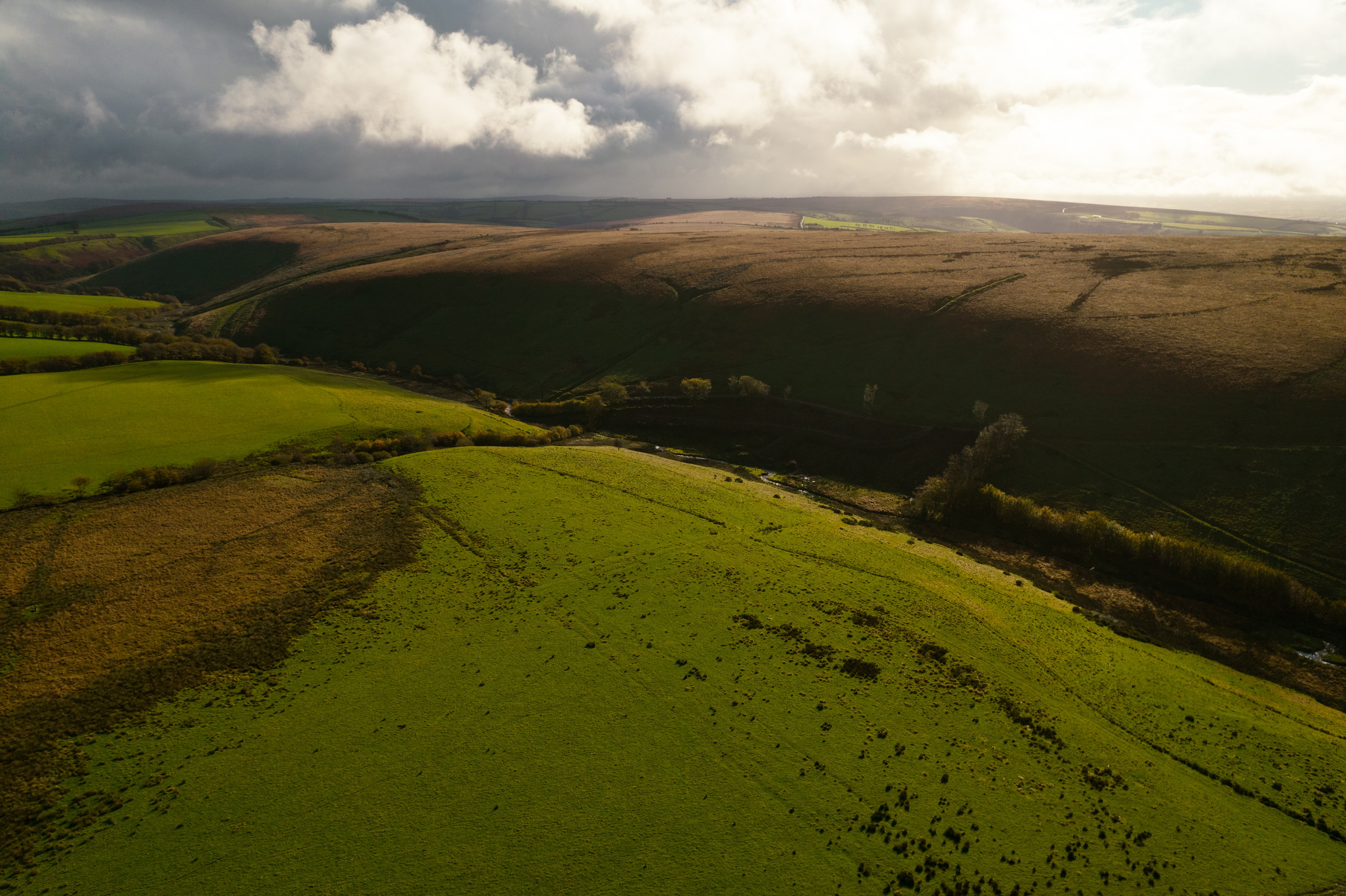 Wild camping at Emmetts on Exmoor