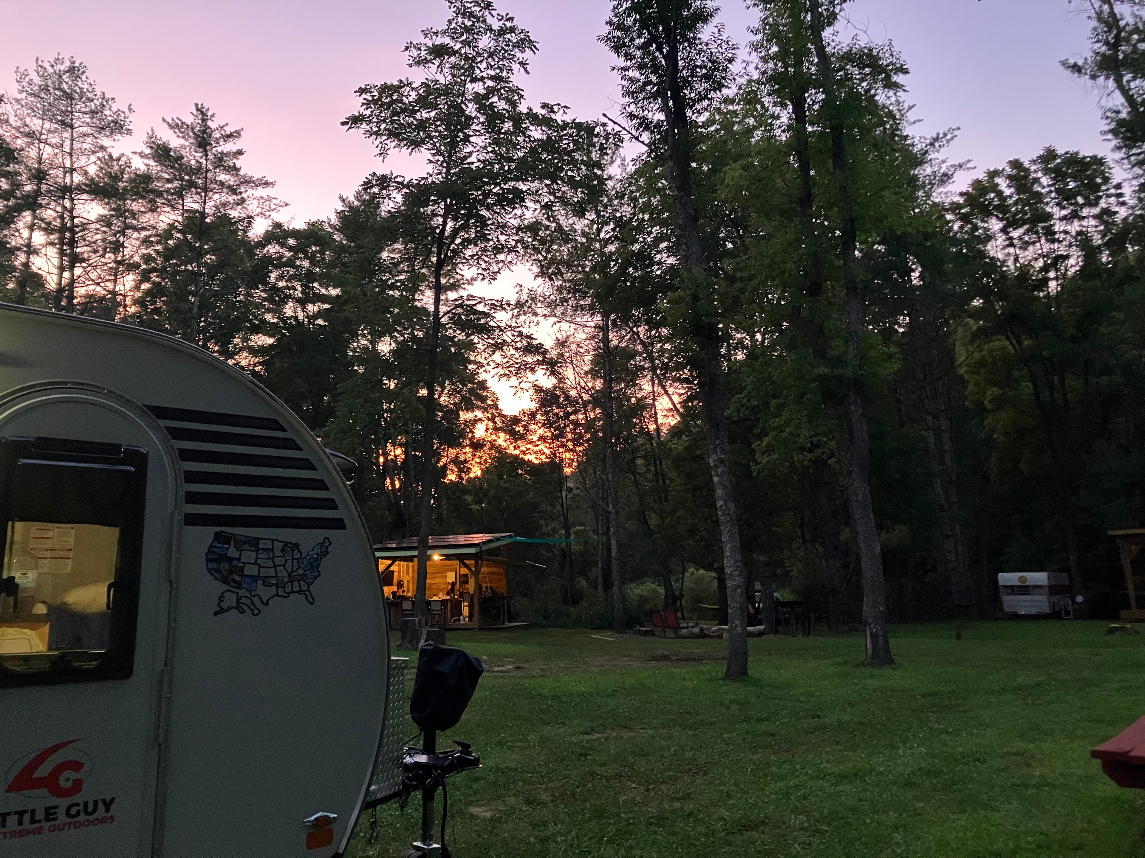 Sunset from our site