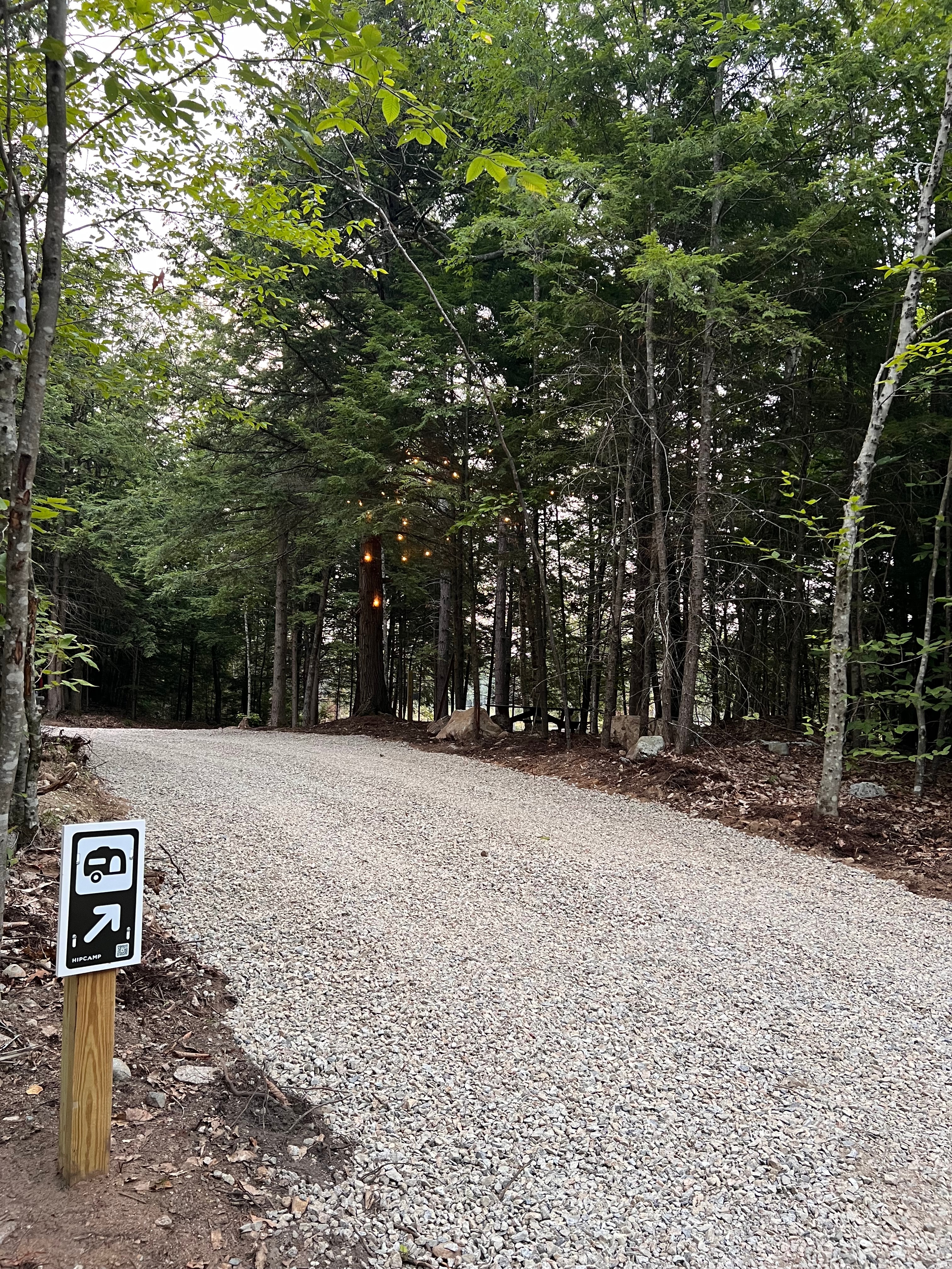 Site entrance from our driveway. 