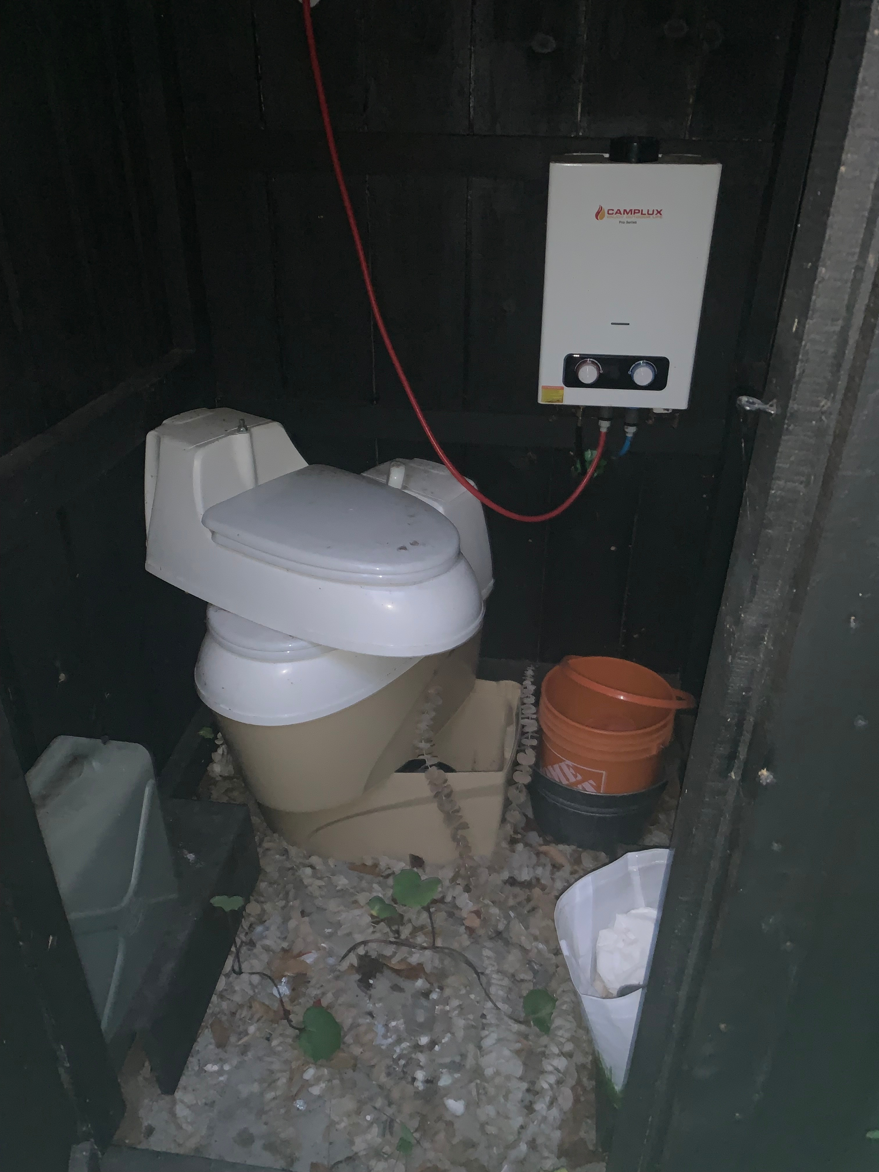 Closest toilet to the site