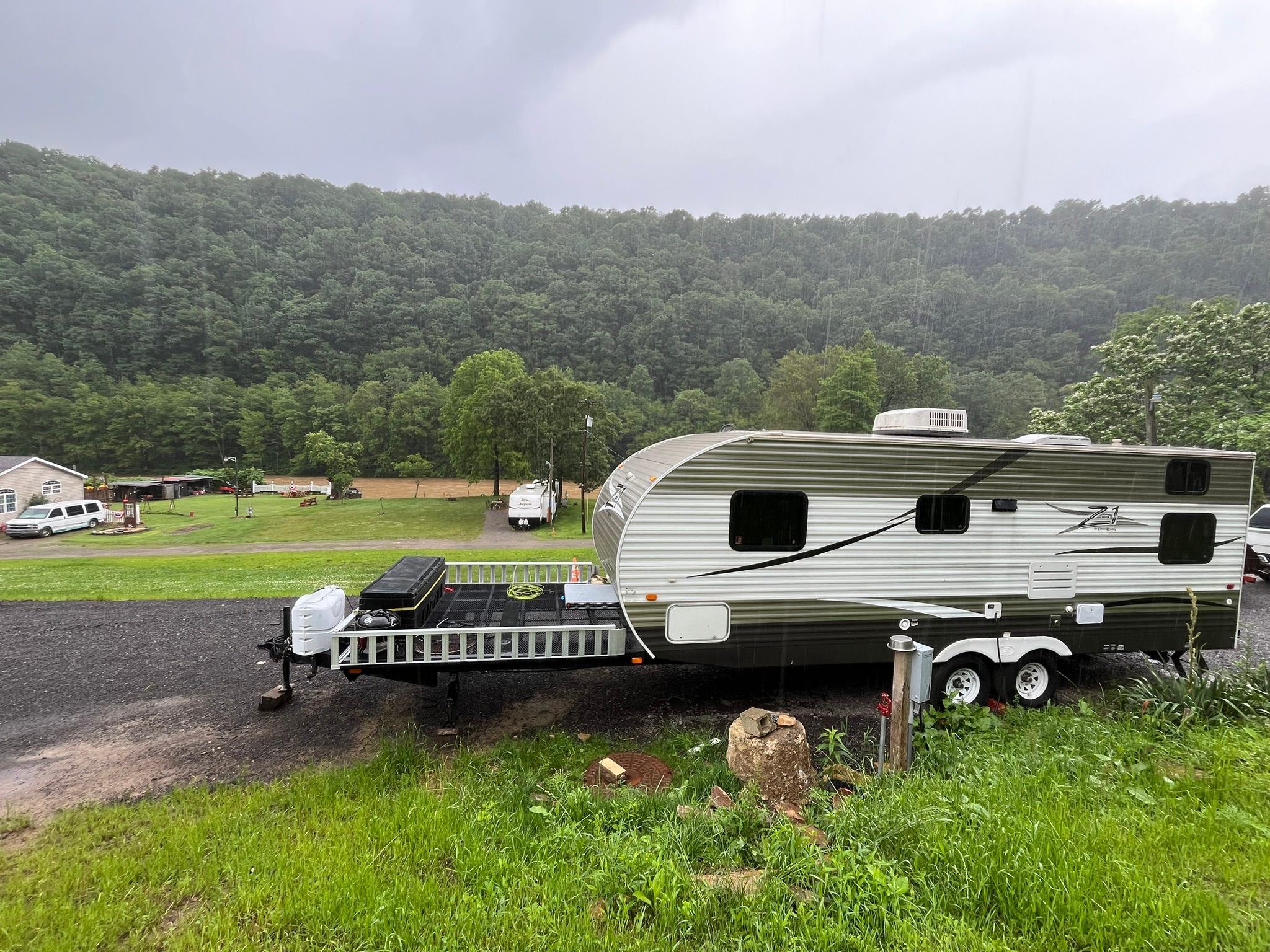 Water and trail side camping