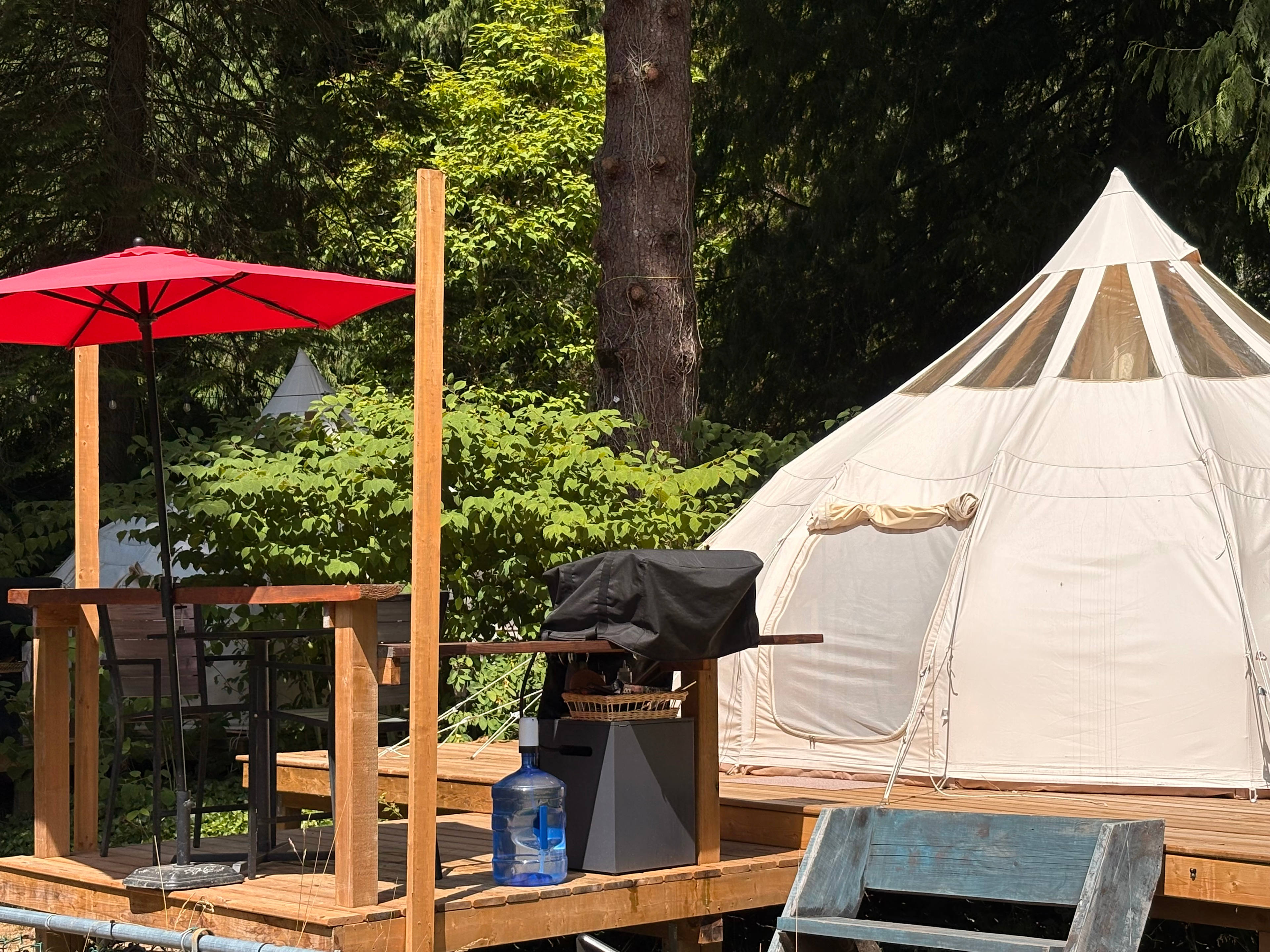 Camping On The Rivers Edge