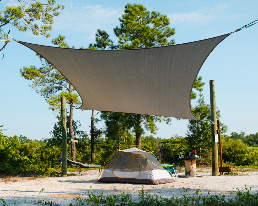nice shade over the campsite