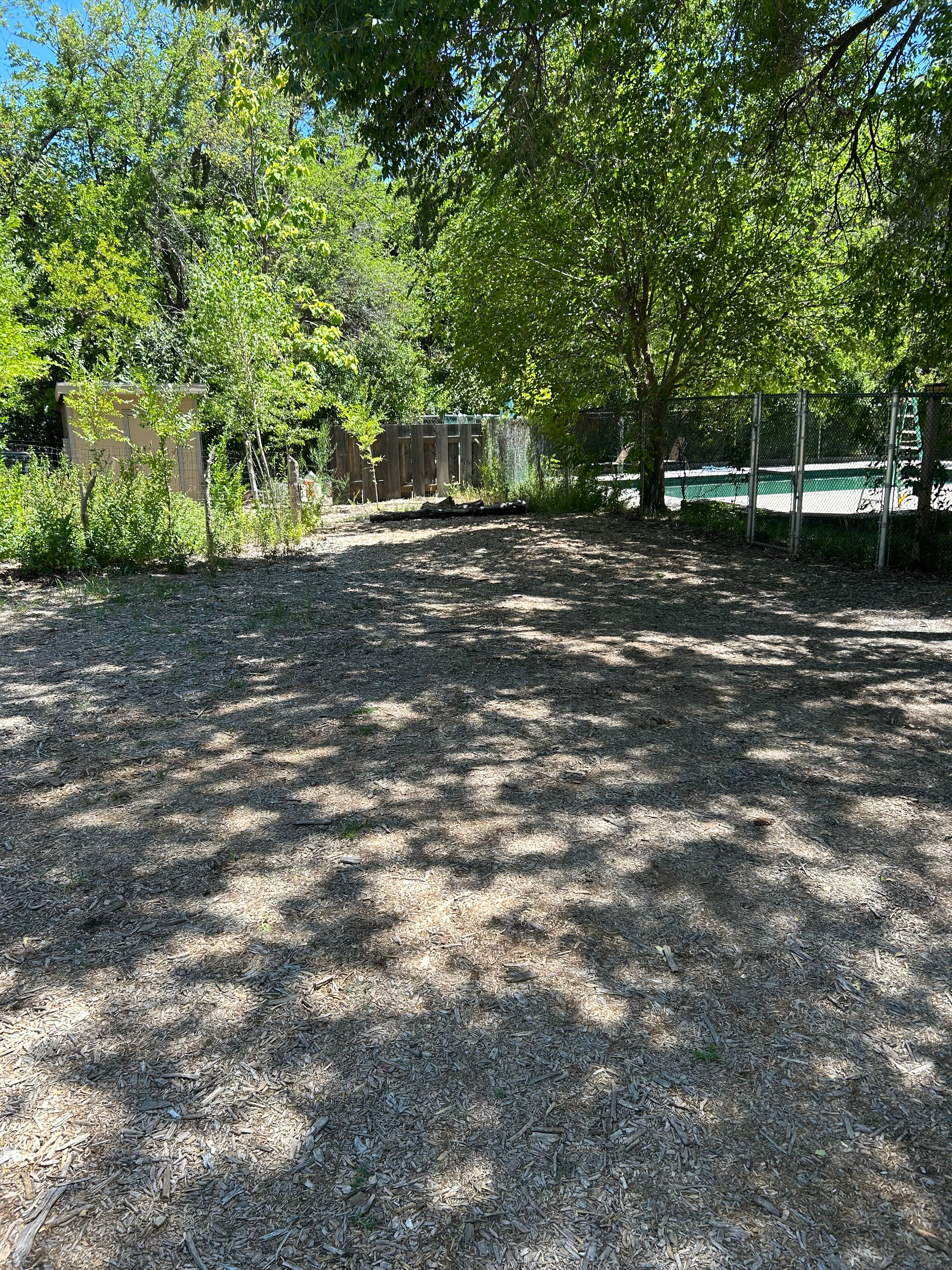 Shaded Parking Site adjacent to Pool