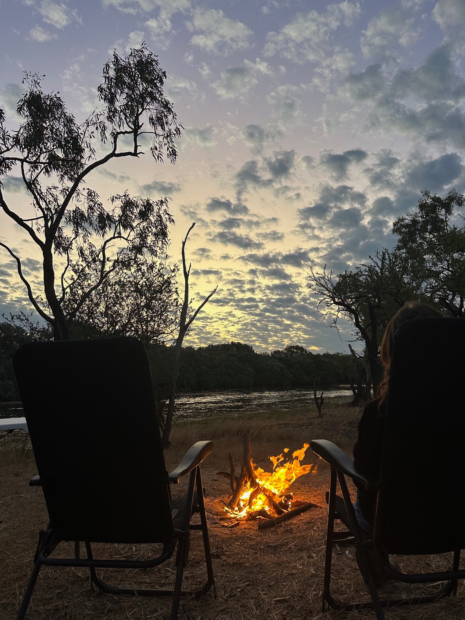 Sunset and Fire Awesome