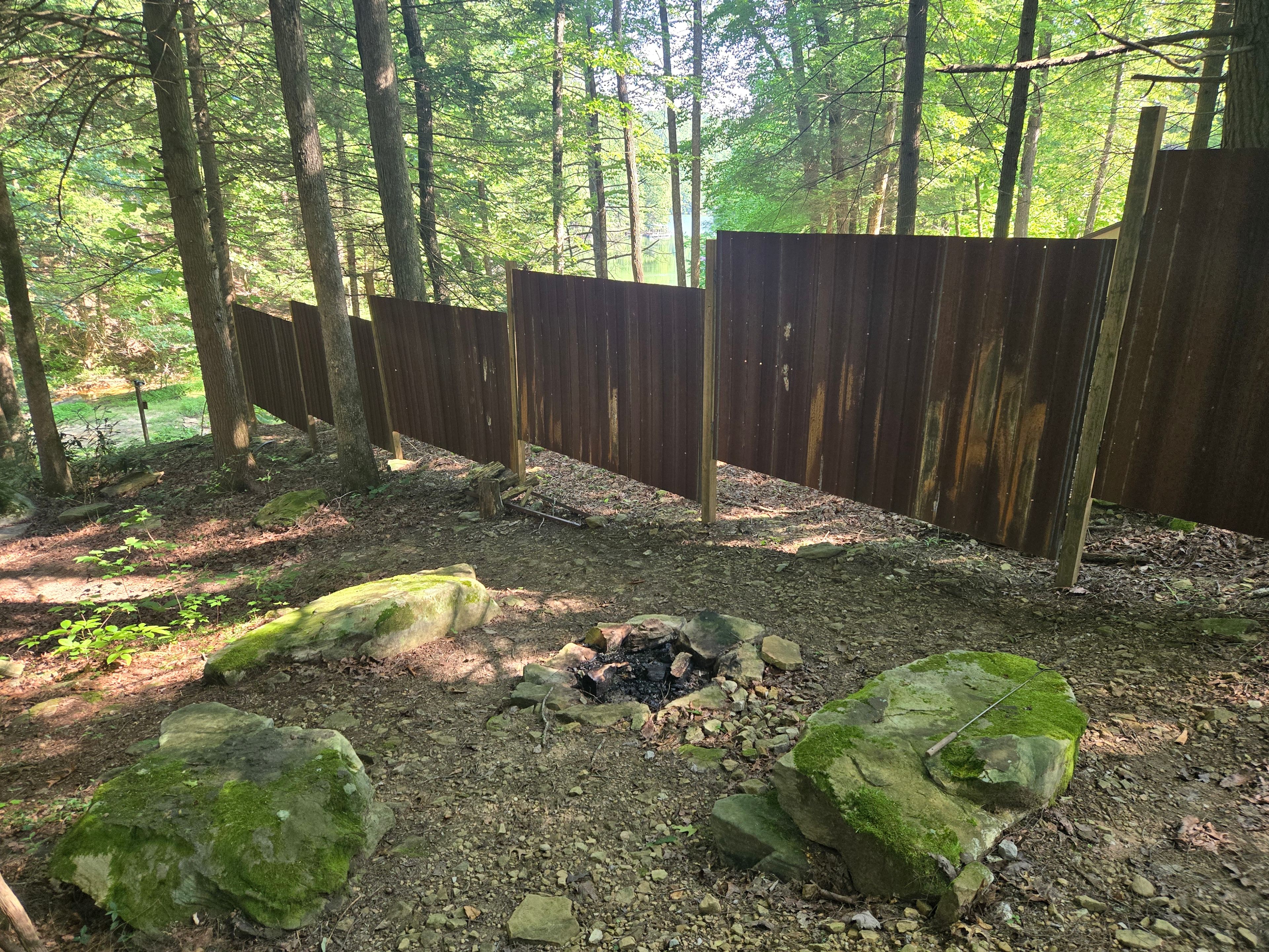 Fire pit.  Uneven ground-please be careful!