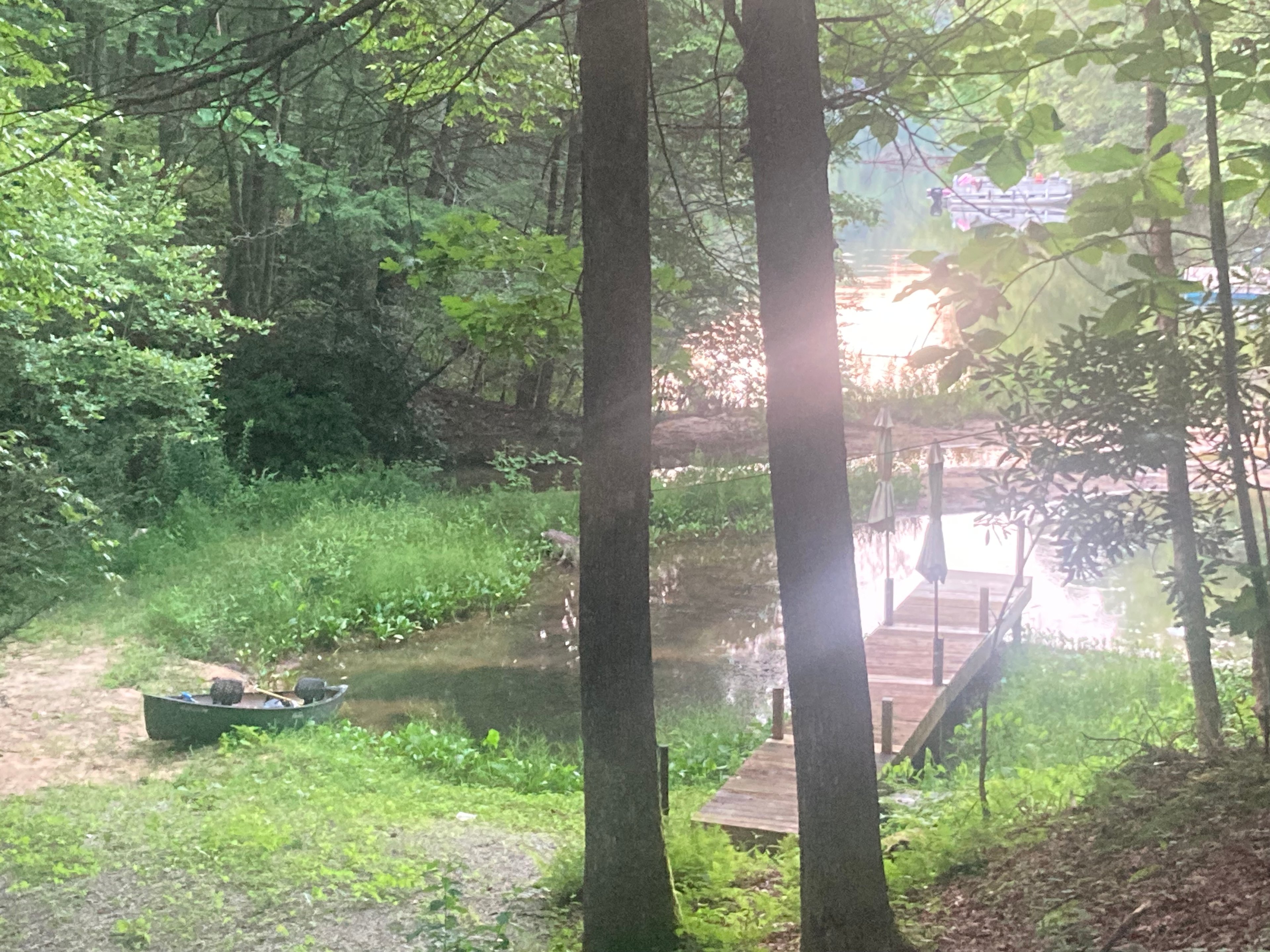 View from the covered deck.