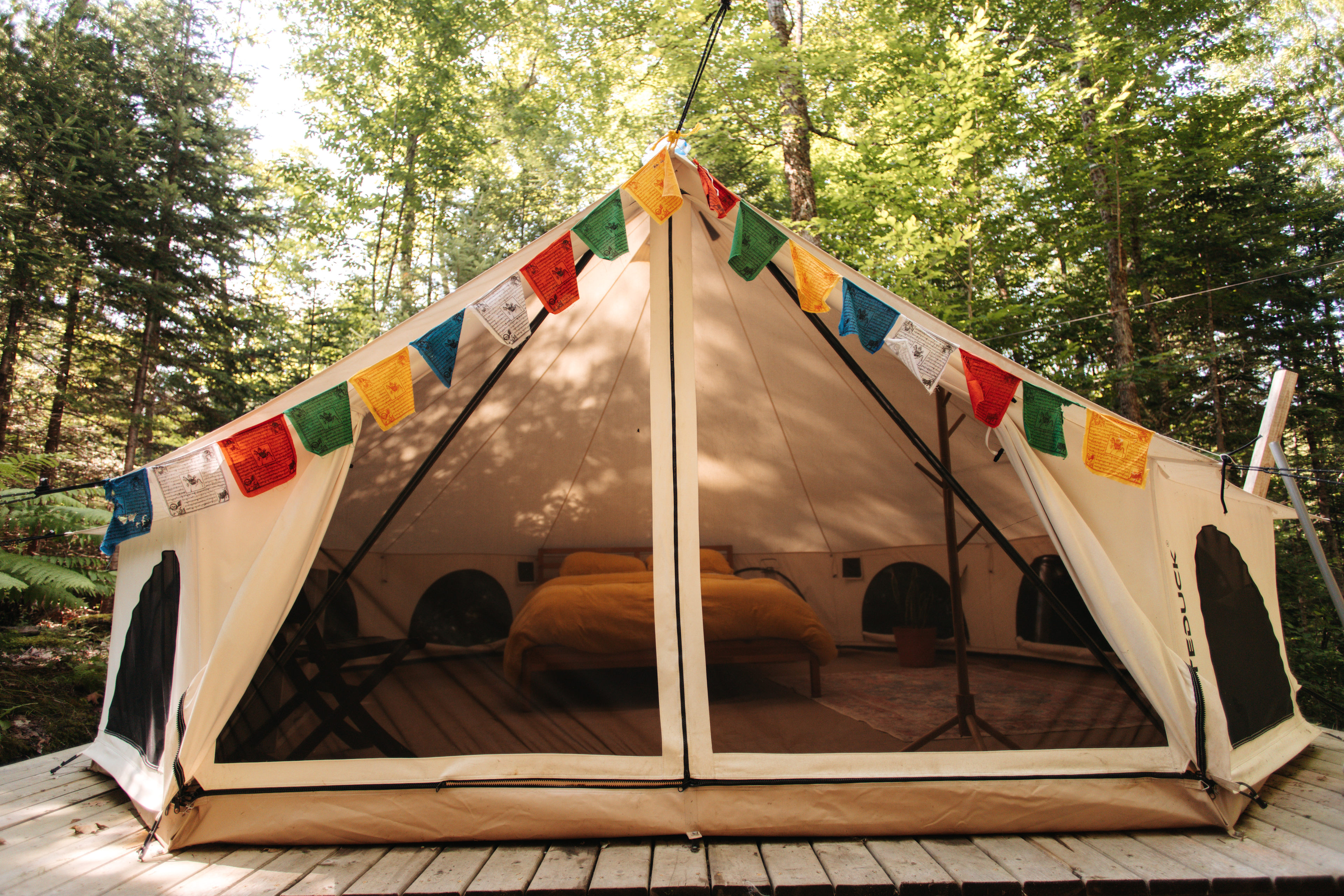 Forest Bathing Riverside Bell Tent