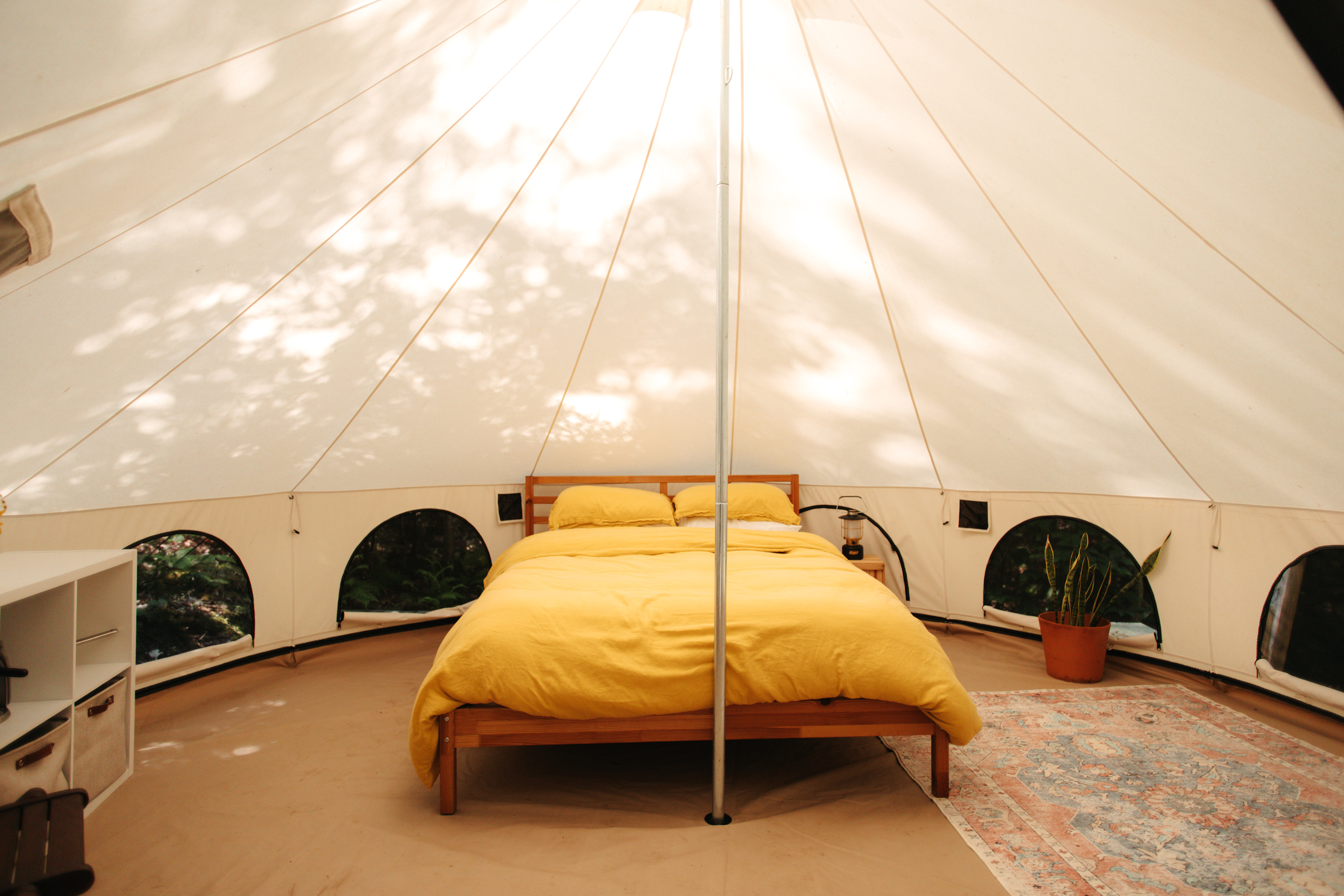 Forest Bathing Riverside Bell Tent