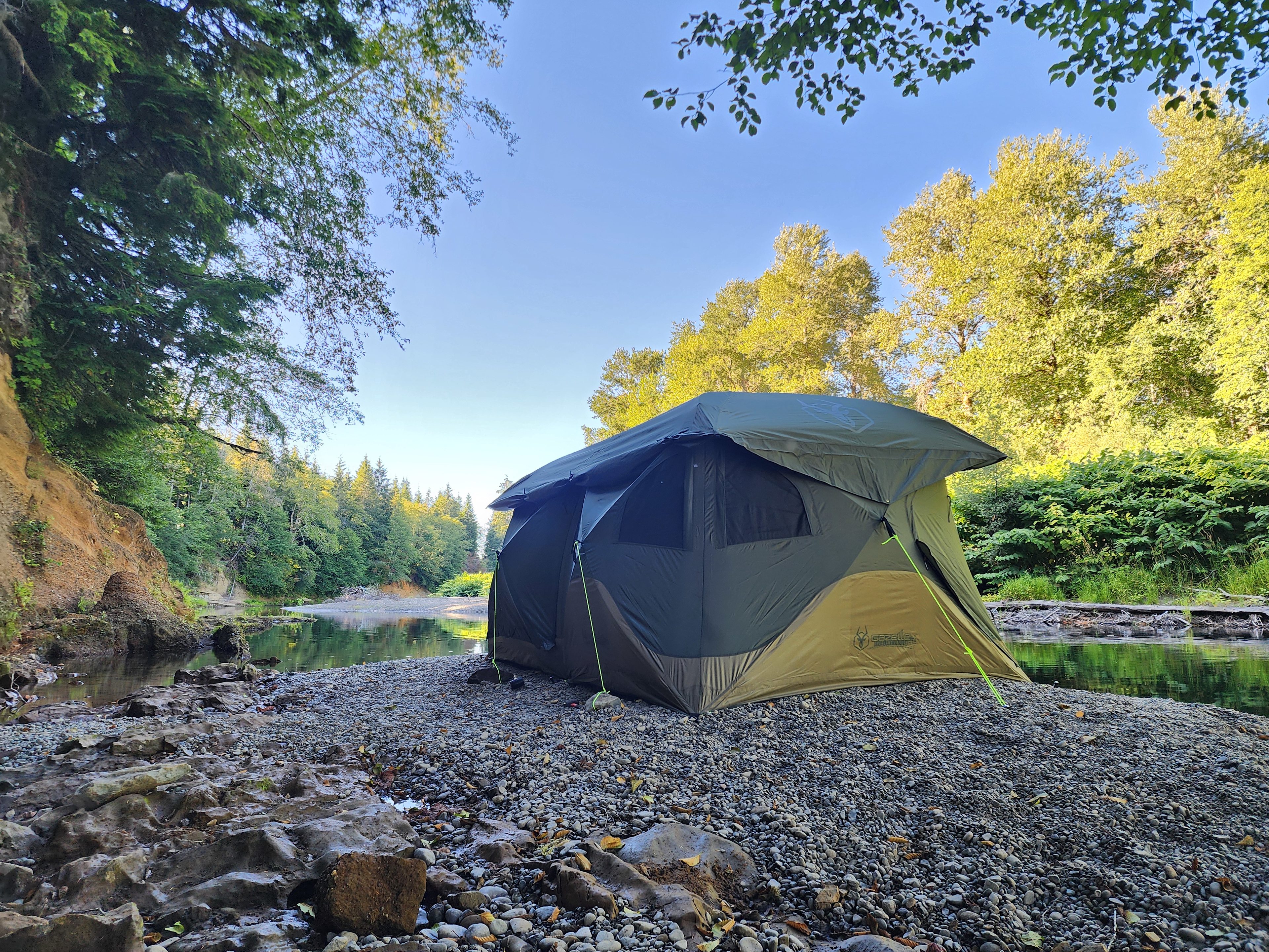 Tent 1 at the rivers edge