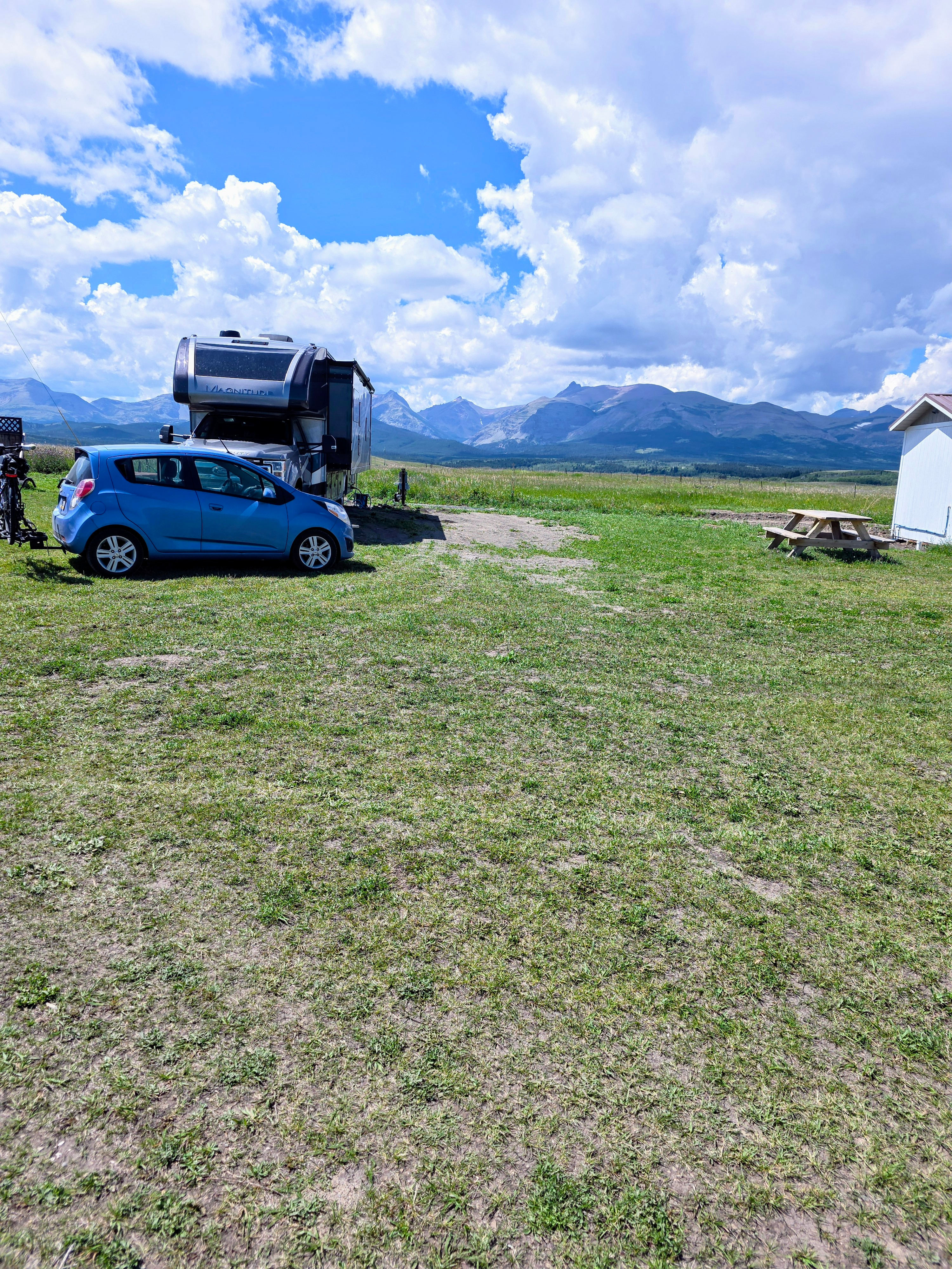 The view from my Super C looking west toward Glaicer National Park