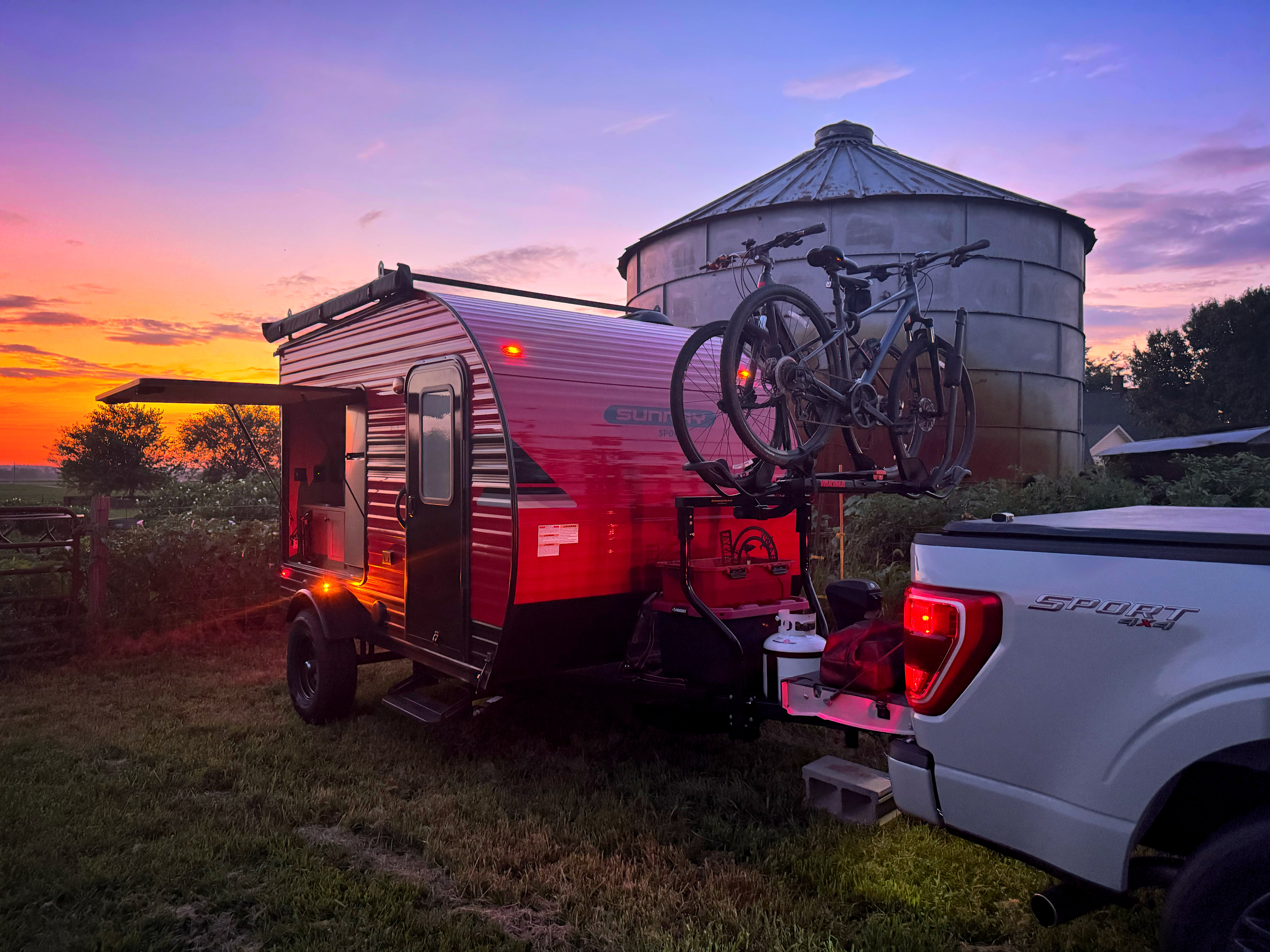 Sunset at the Grain Bin!