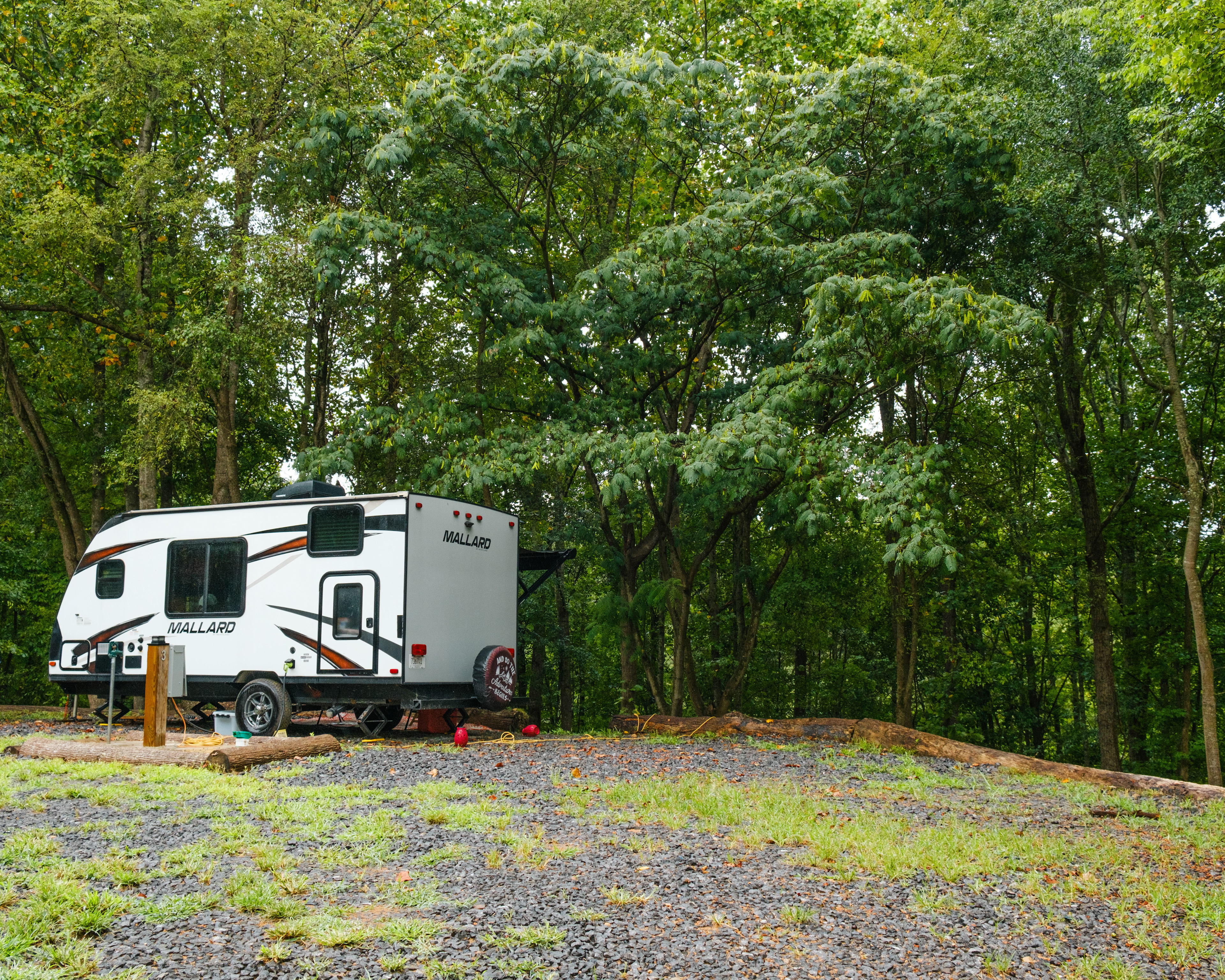 campsite #3! The neighbors brought their camper!