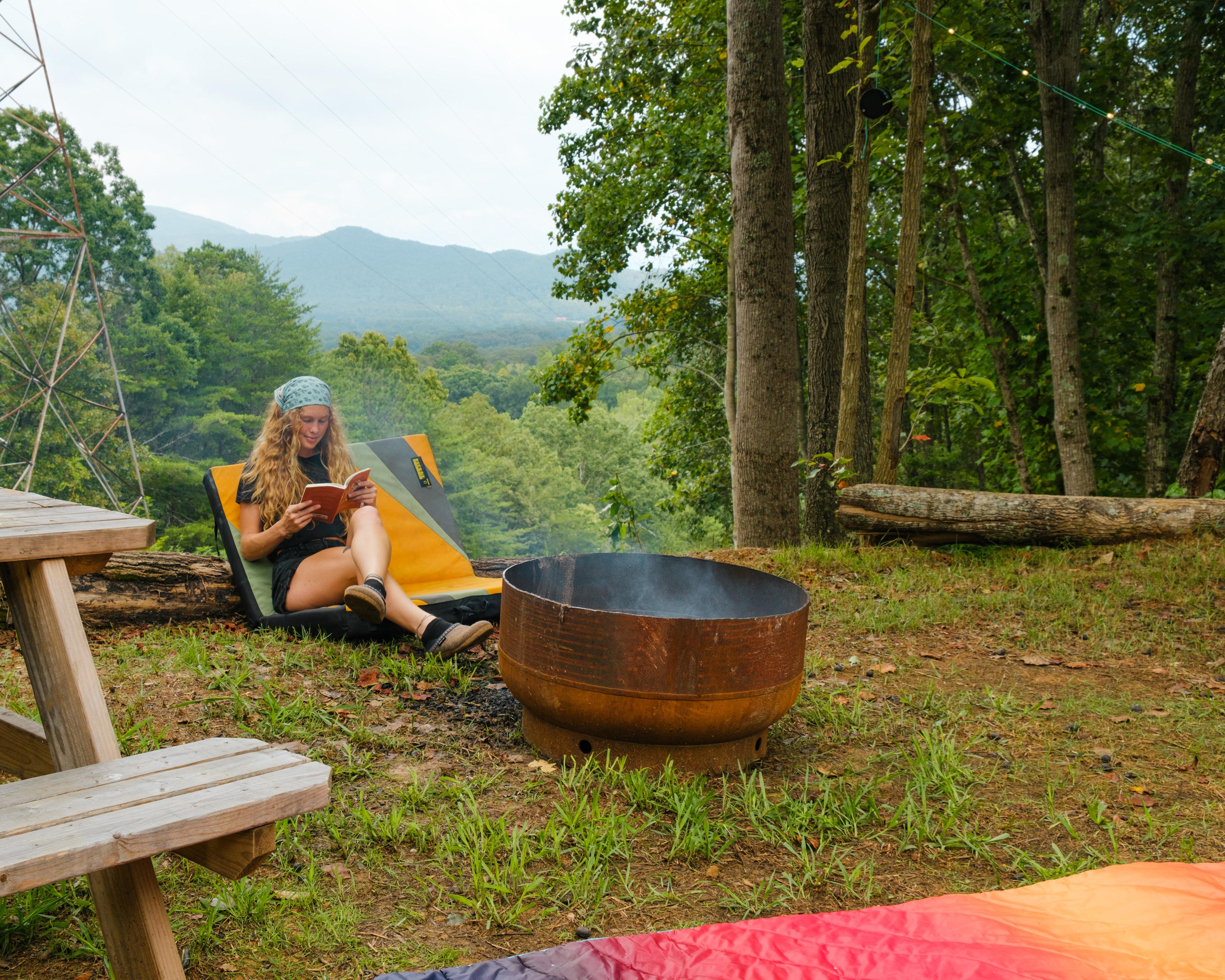 taking things slow at this amazing campsite!