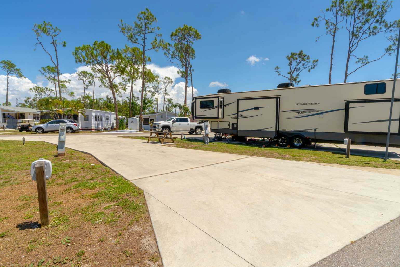 Premium Full Hookup Pull Through RV Site