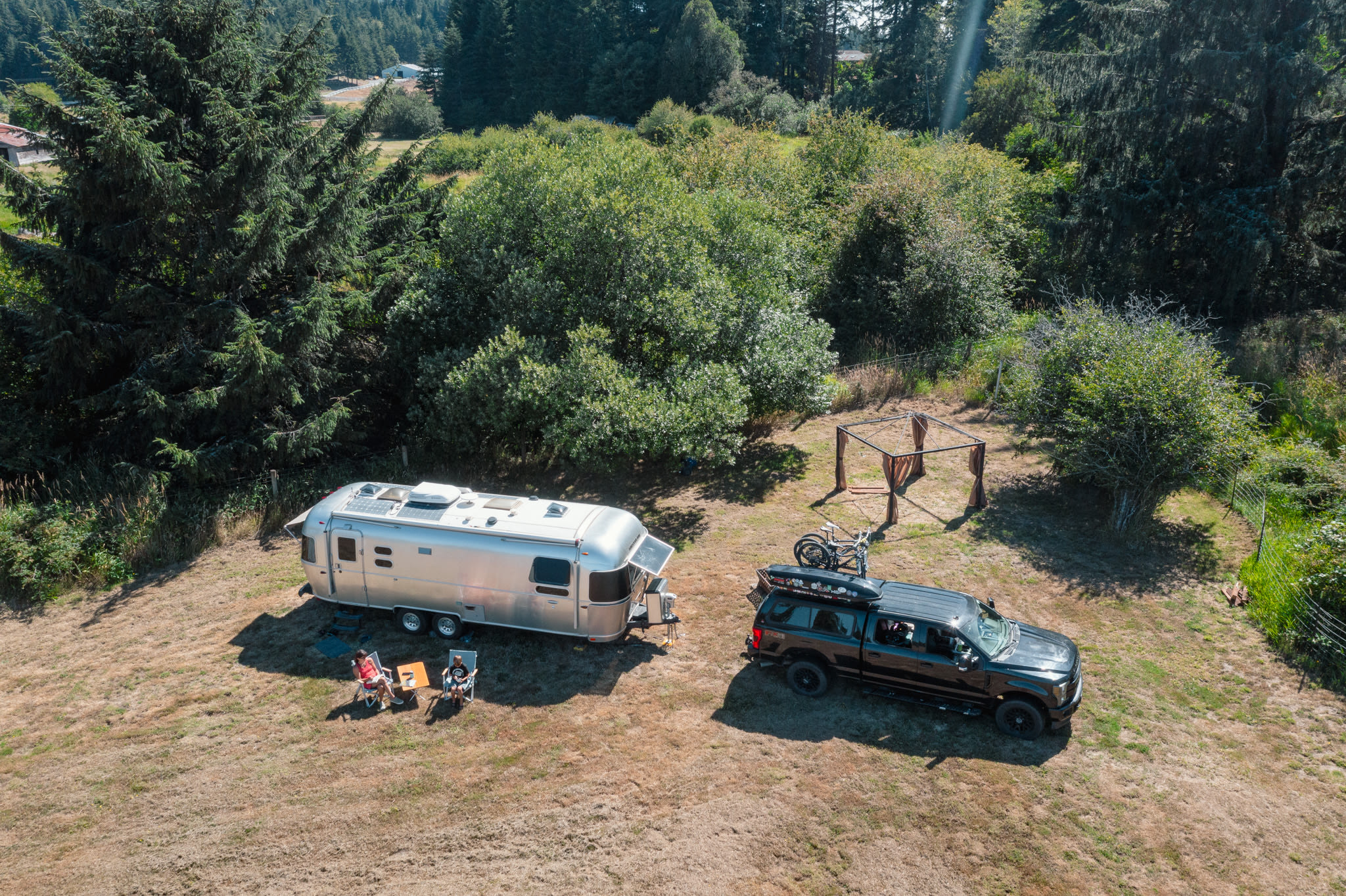 Treeline camp area