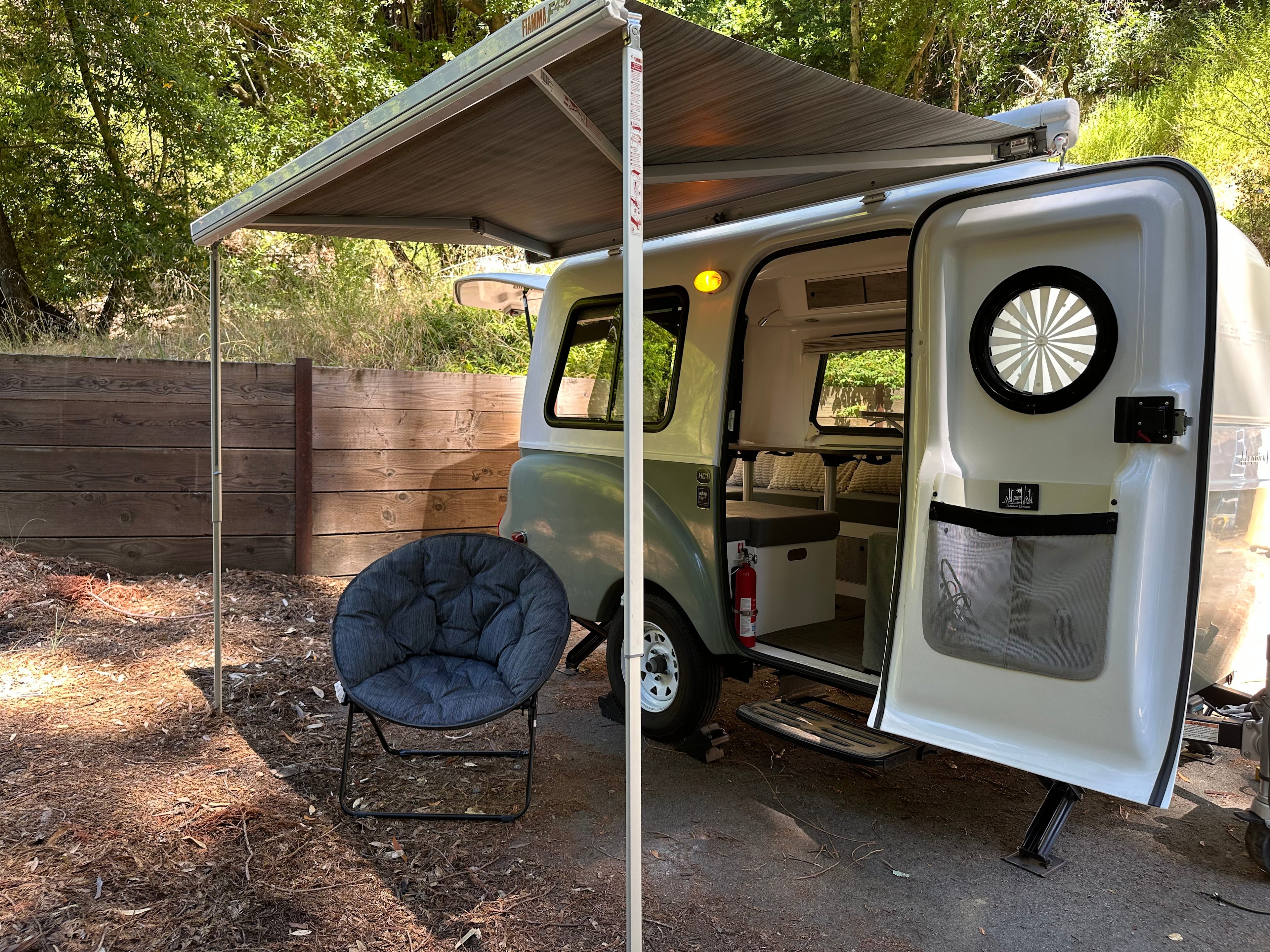 Gramping Camper In The Redwood