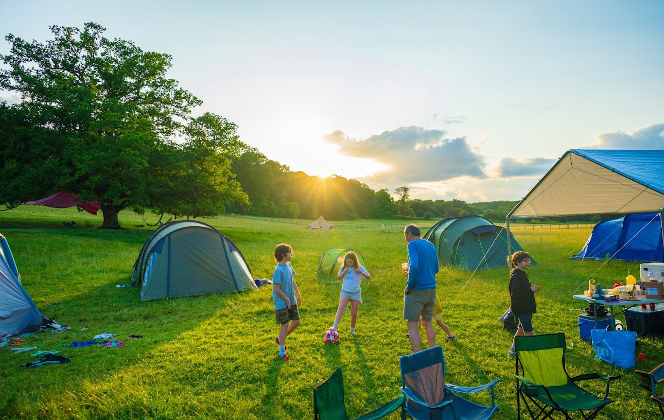 Riverside Farm experience camp fire