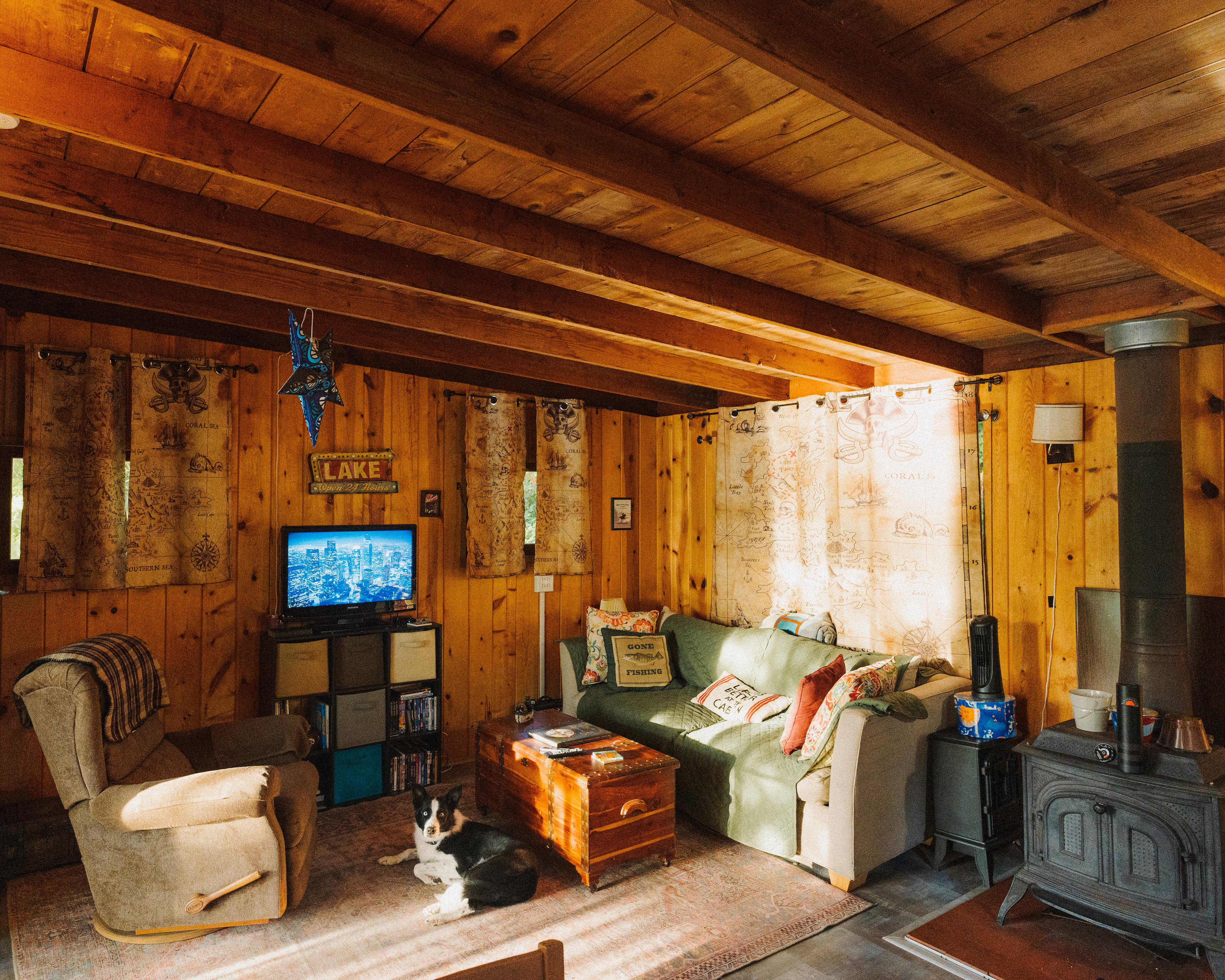 Inside view of the cabin (living room)